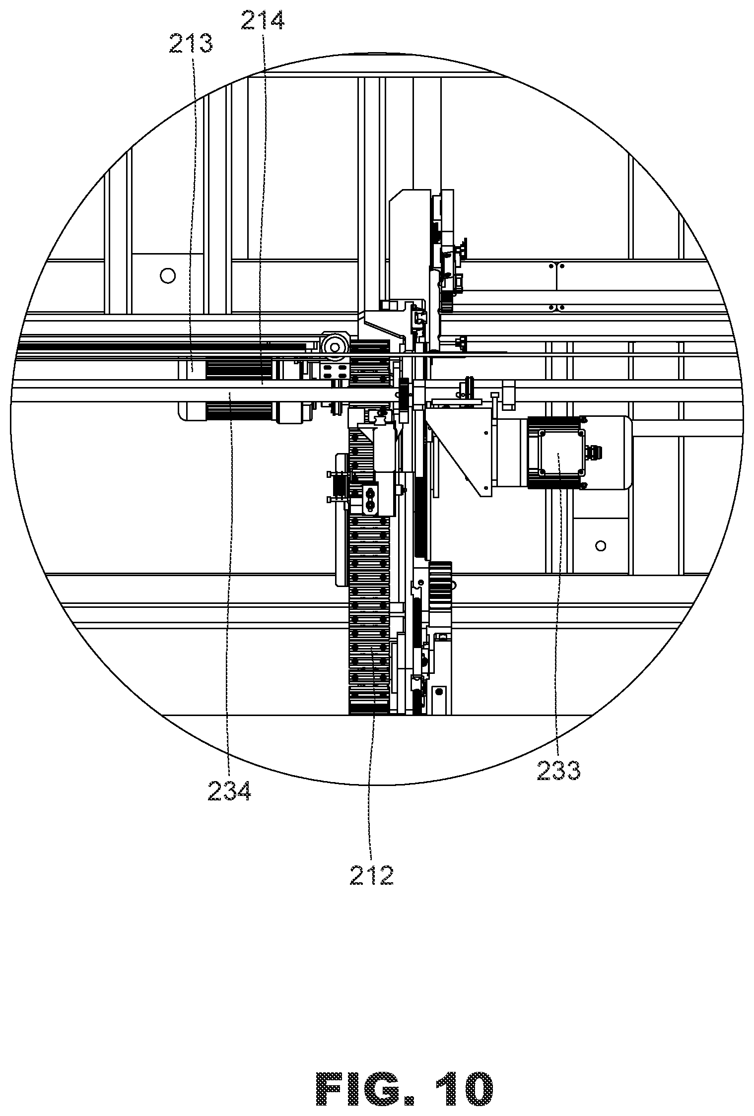 Patent US12318880 Figure 10 – Pipe feeding machine