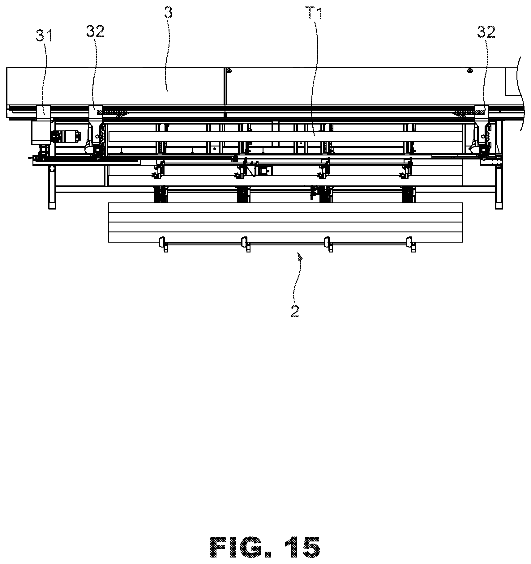 Patent US12318880 Figure 15 – Pipe feeding machine