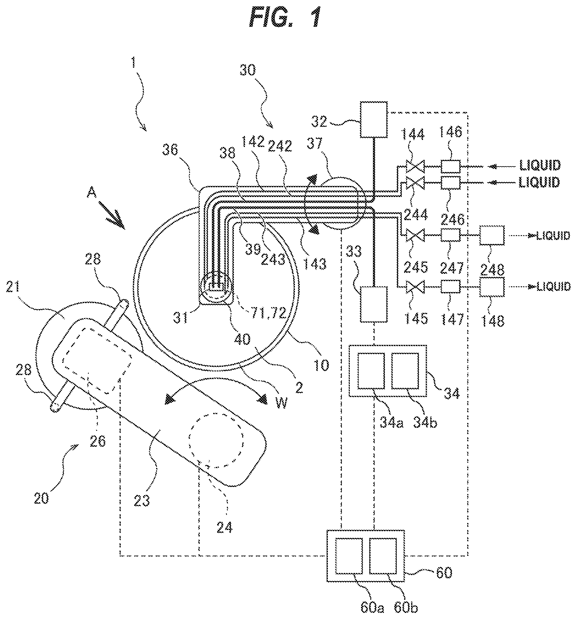 Patent US12318881 Figure 1 – Substrate polishing apparatus and substrate polishing method