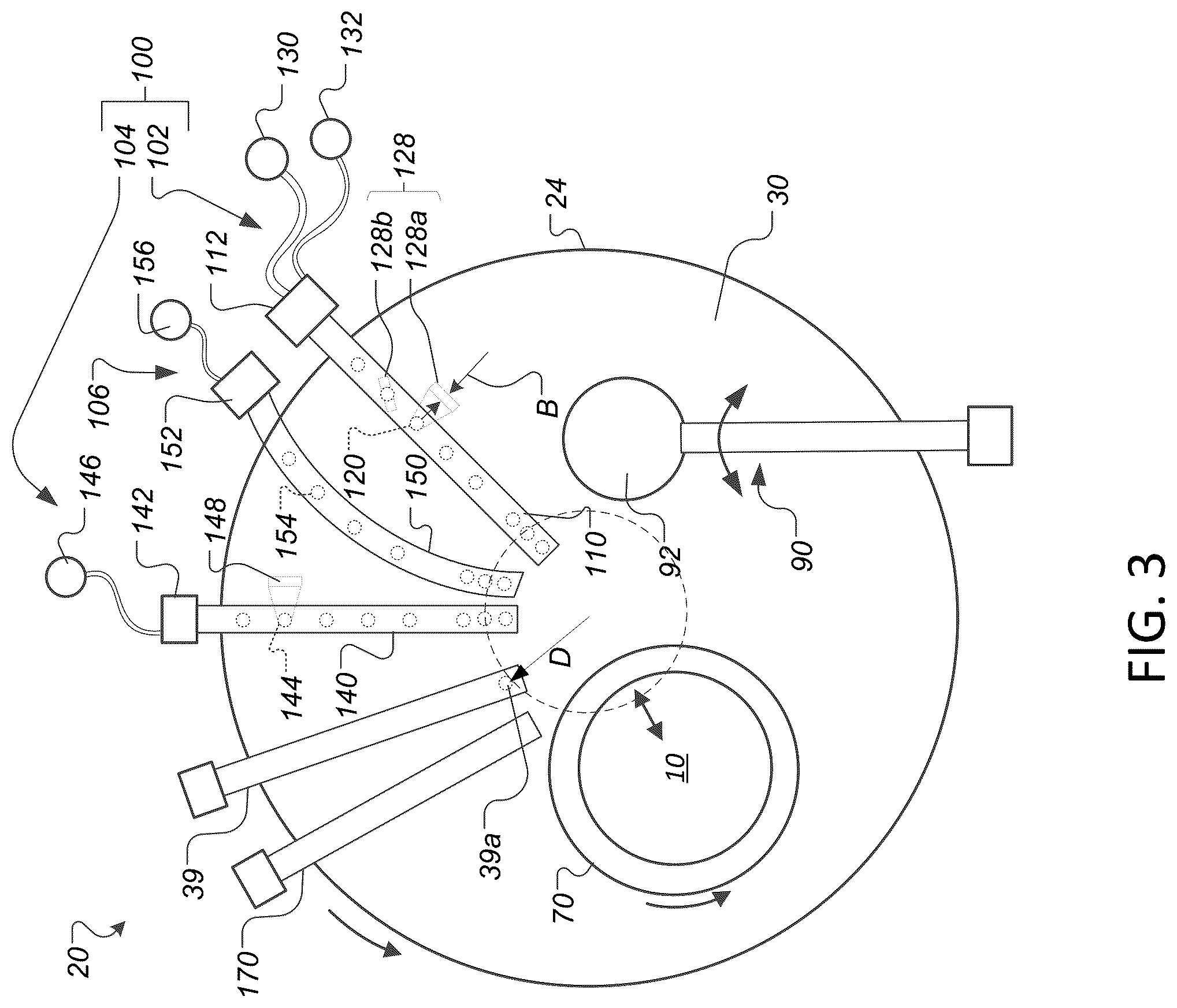 Patent US12318882 Figure 3 – Apparatus and method for CMP temperature control