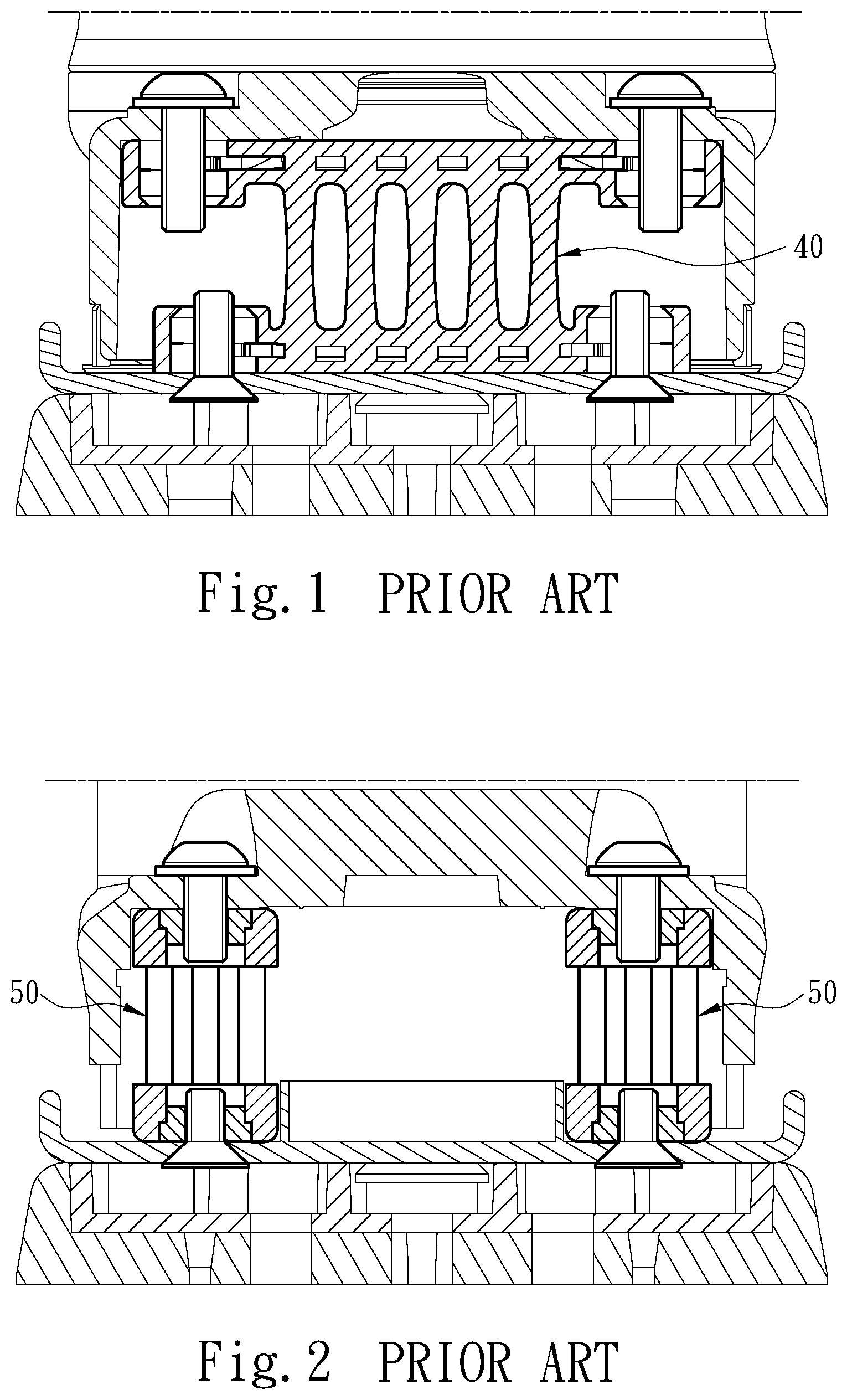 Patent US12318885 Figure 1 – Sanding disc stabilizing structure of orbital sander