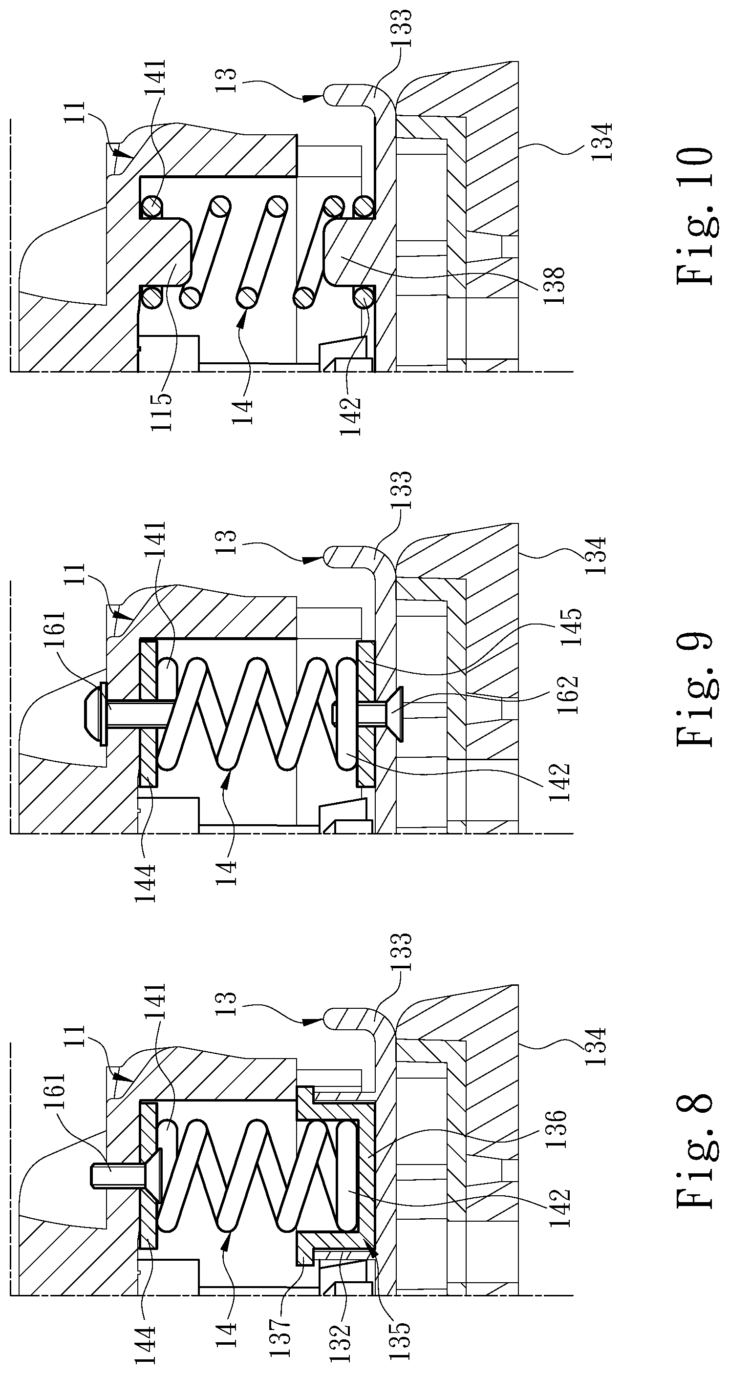 Patent US12318885 Figure 7 – Sanding disc stabilizing structure of orbital sander