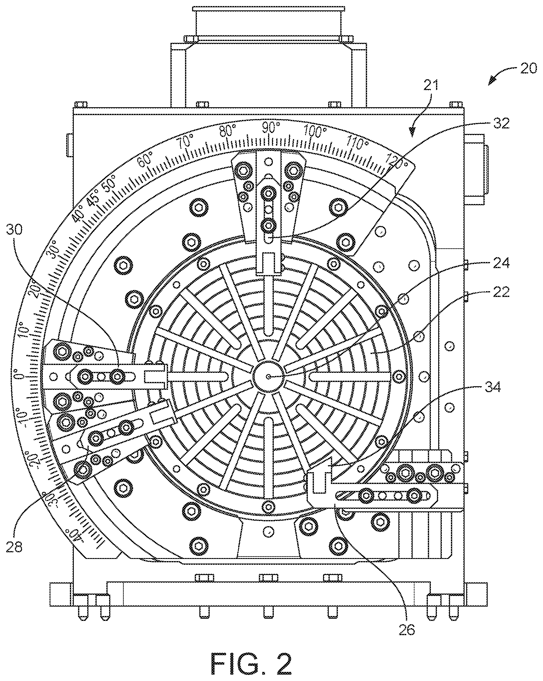 Patent US12318887 Figure 2 – Workpiece holding assembly for a grinding machine and grinding methods