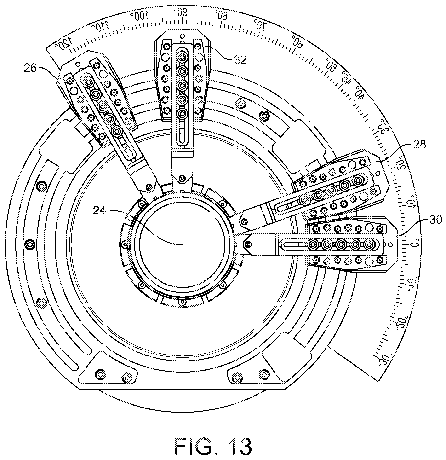 Patent US12318887 Figure 10 – Workpiece holding assembly for a grinding machine and grinding methods