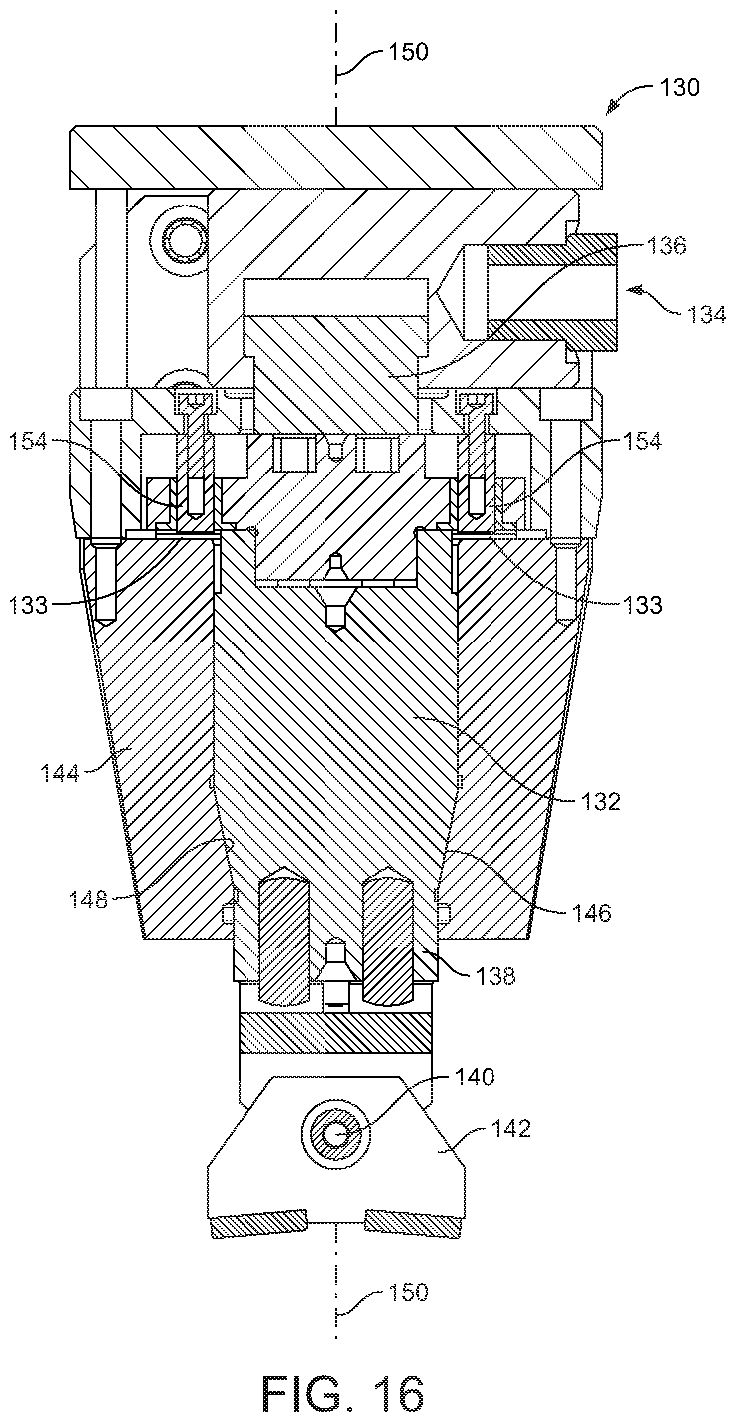 Patent US12318887 Figure 12 – Workpiece holding assembly for a grinding machine and grinding methods