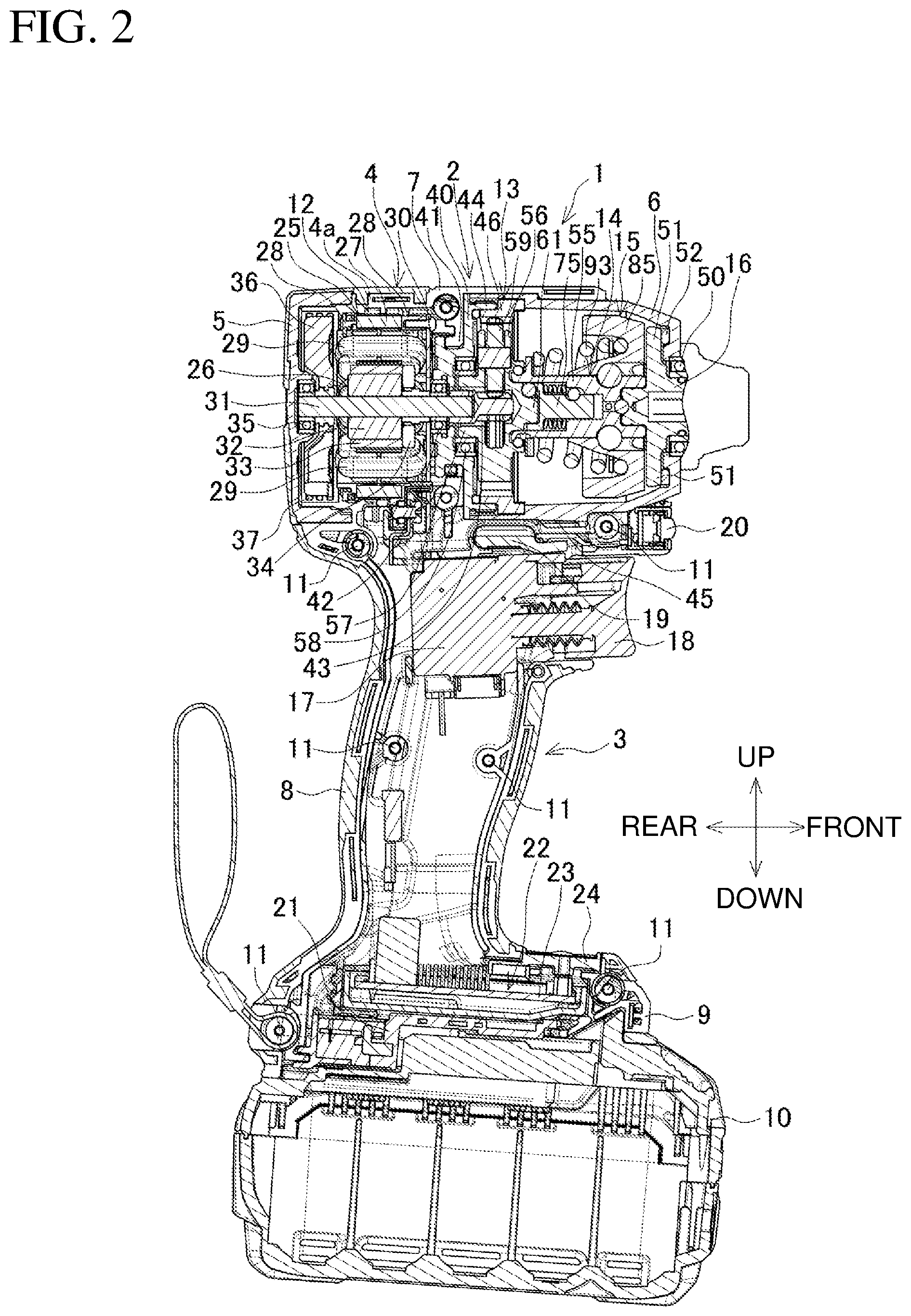 Patent US12318890 Figure 2 – Impact tool