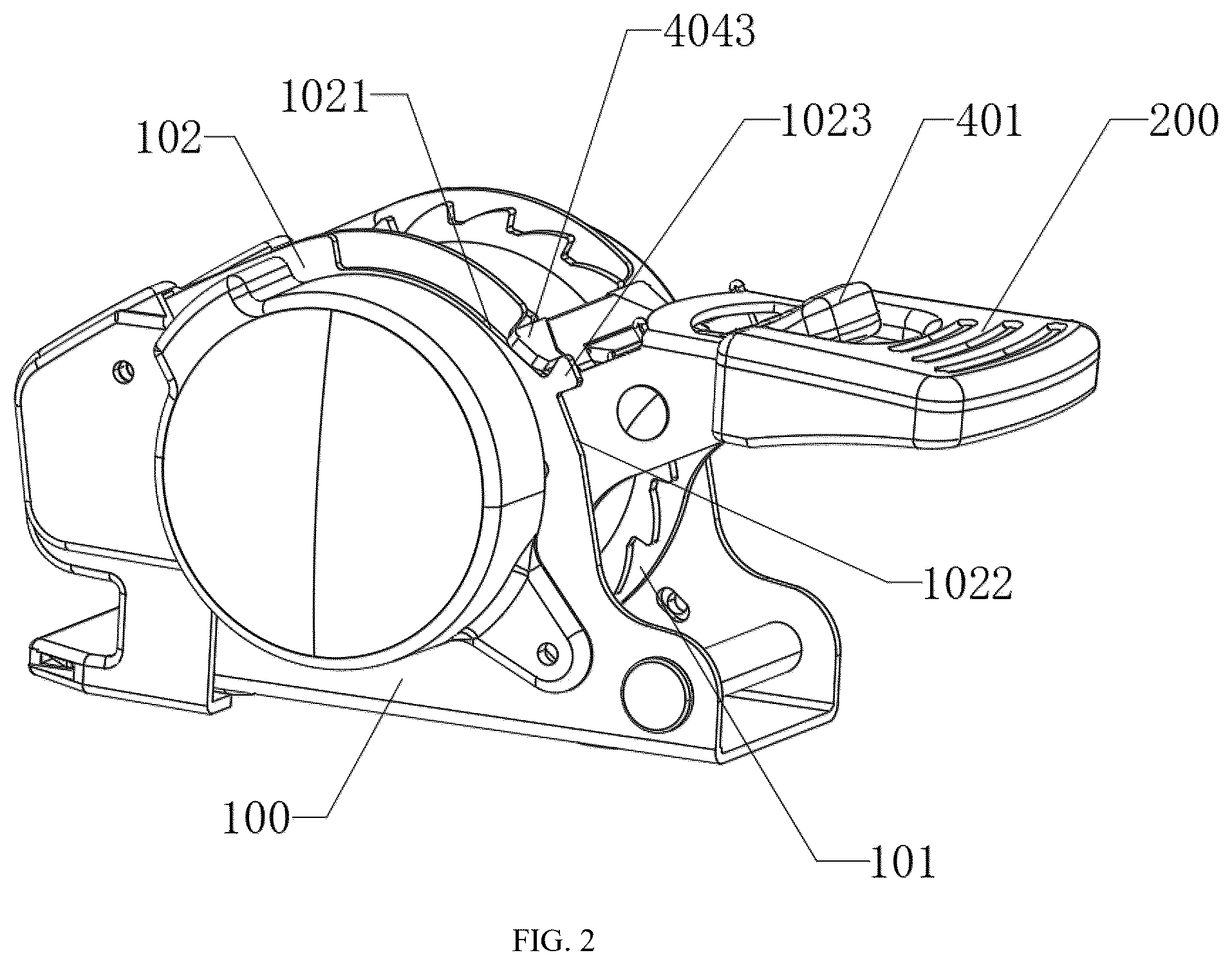 Patent US12318894 Figure 2 – Ratchet-type tensioning device