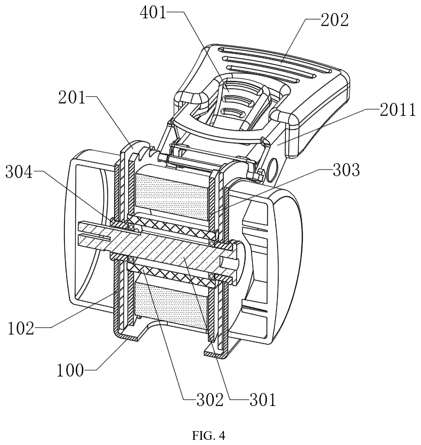 Patent US12318894 Figure 4 – Ratchet-type tensioning device
