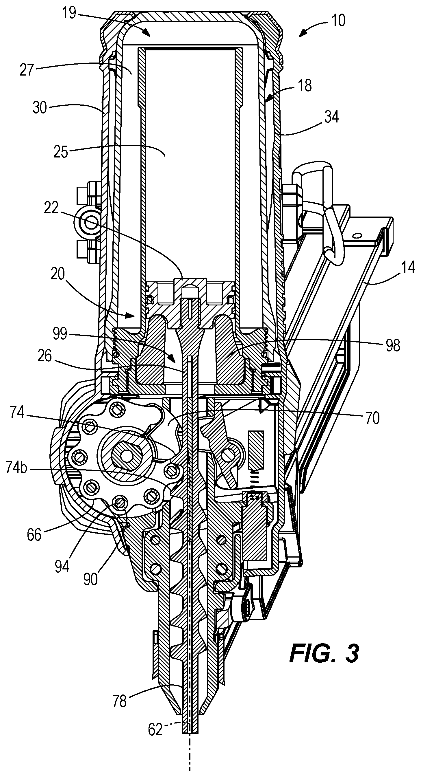 Patent US12318899 Figure 3 – Powered fastener driver