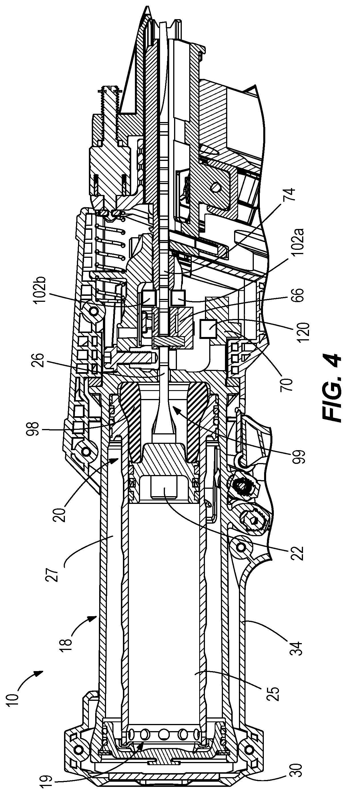 Patent US12318899 Figure 4 – Powered fastener driver