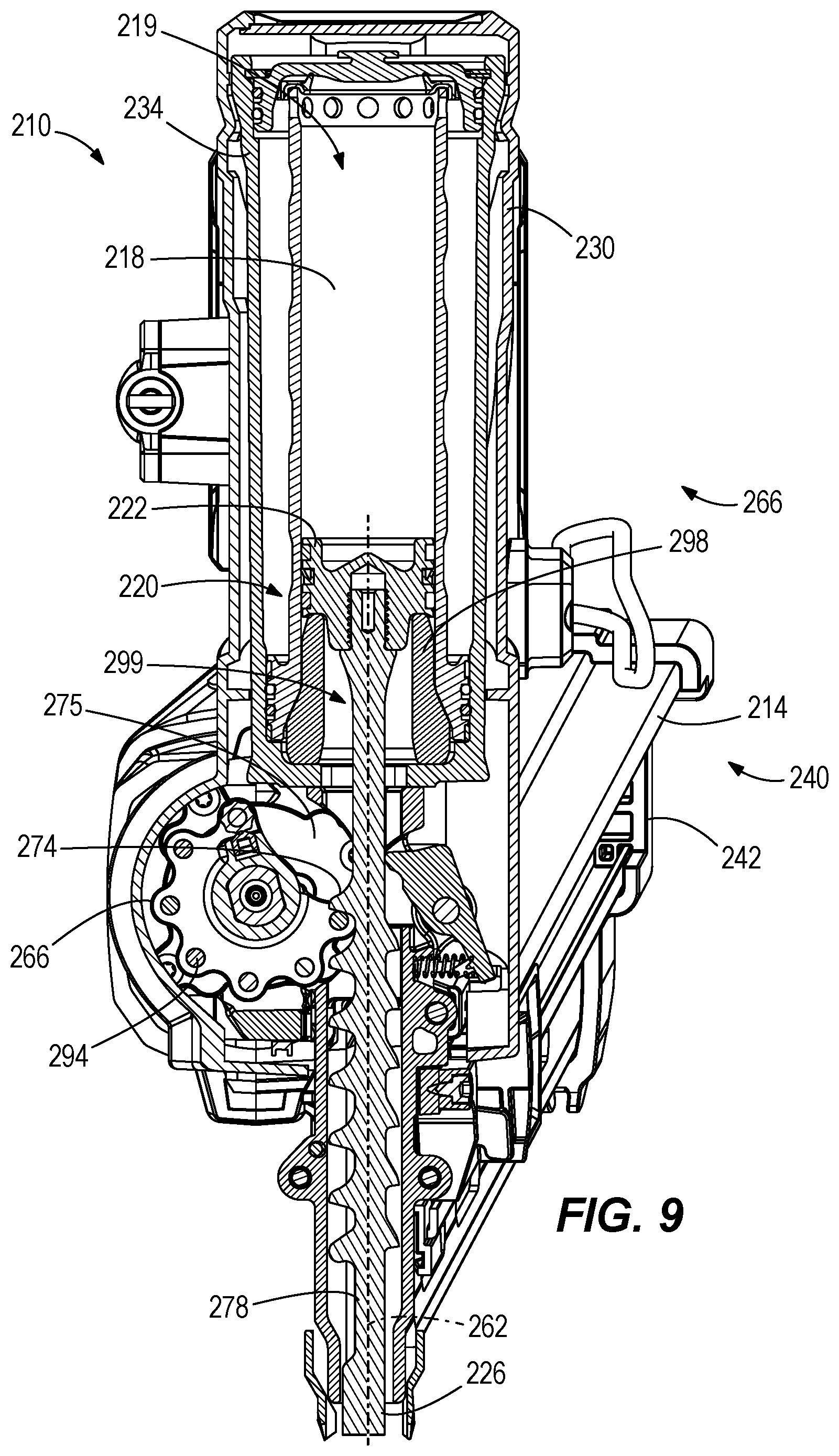 Patent US12318899 Figure 9 – Powered fastener driver