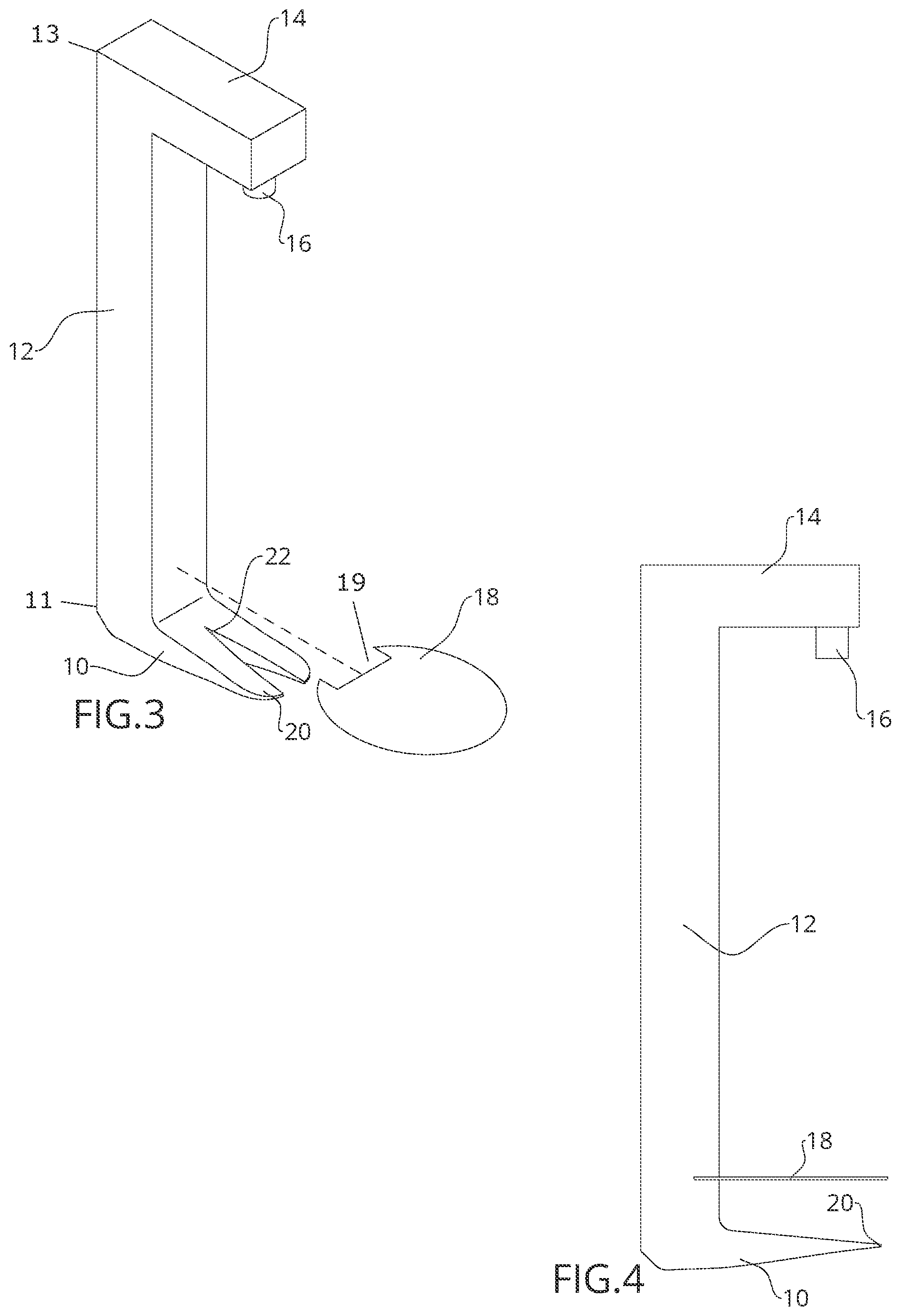 Patent US12318901 Figure 2 – Nail pulling or removing device for use with a palm nailer