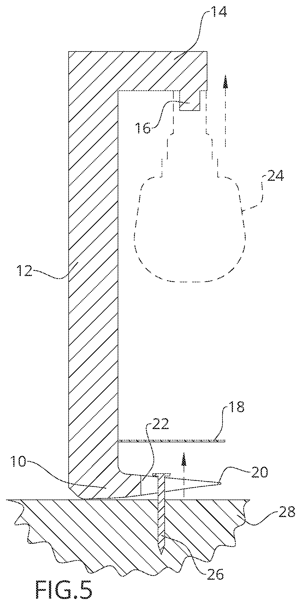 Patent US12318901 Figure 3 – Nail pulling or removing device for use with a palm nailer