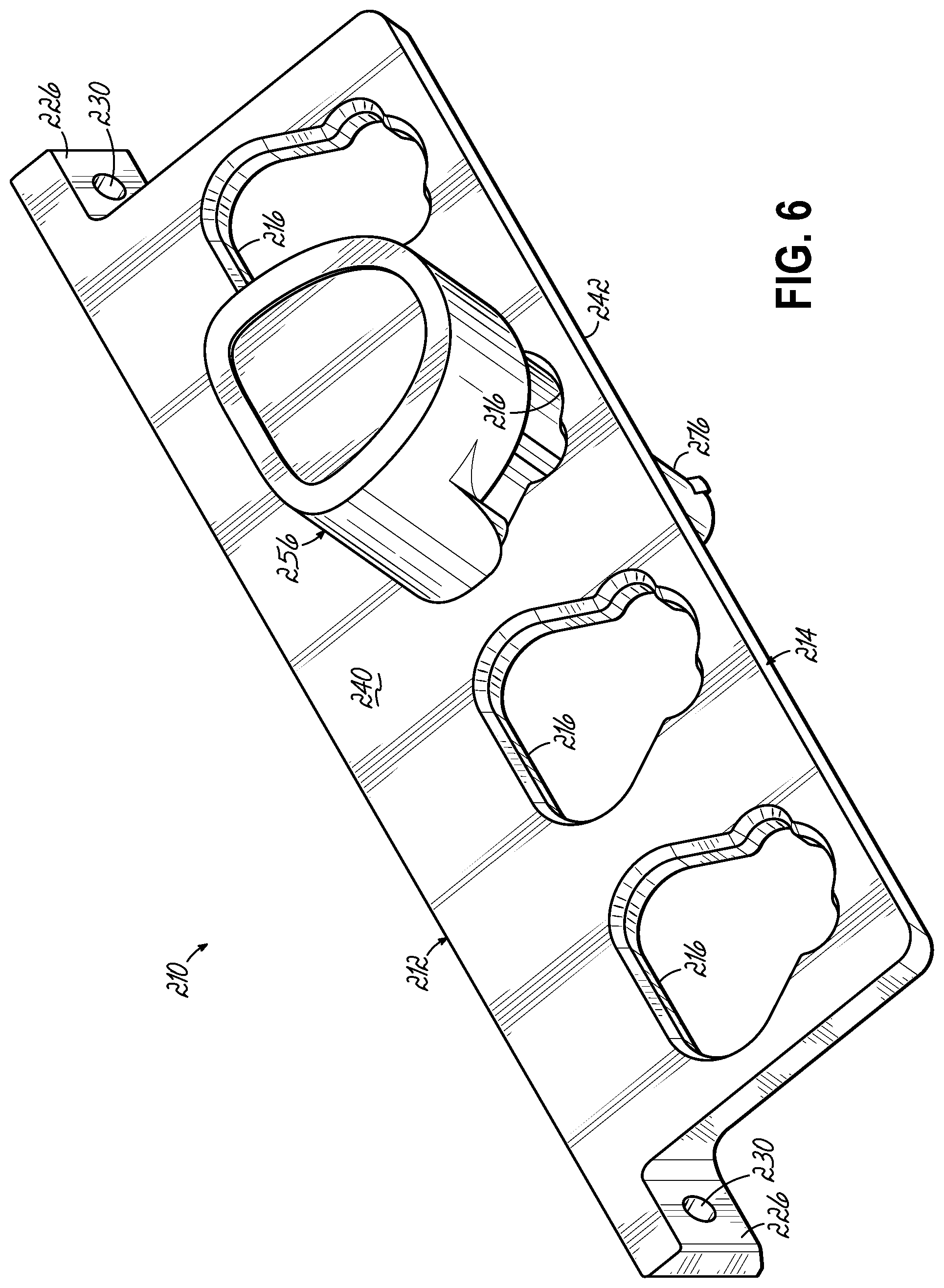 Patent US12318909 Figure 4 – Power tool and battery support racks and methods of manufacturing