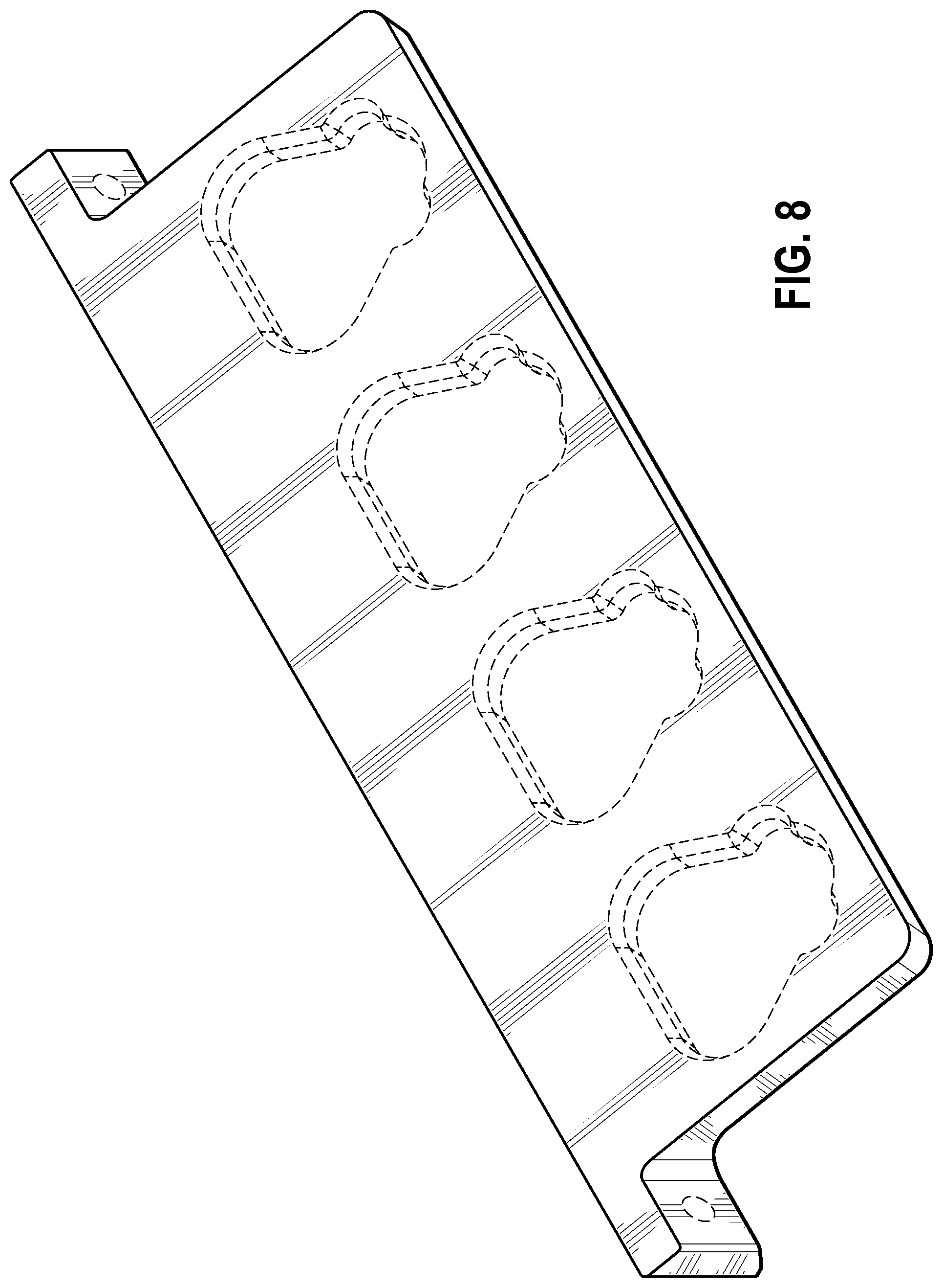 Patent US12318909 Figure 6 – Power tool and battery support racks and methods of manufacturing