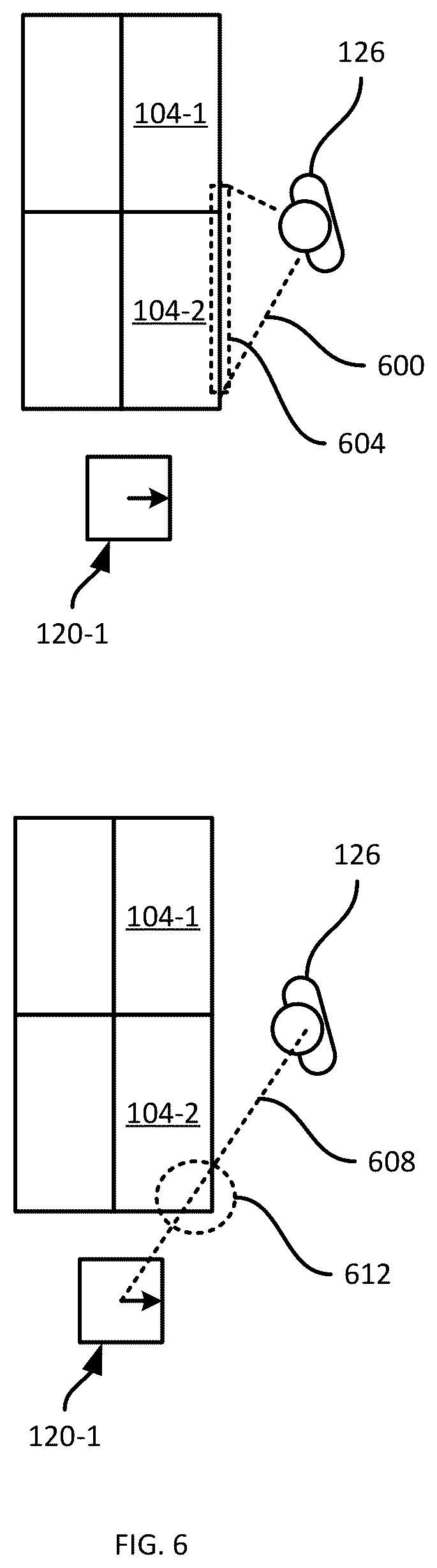 Patent US12318915 Figure 6 – Visual guidance for locating obstructed mobile robots