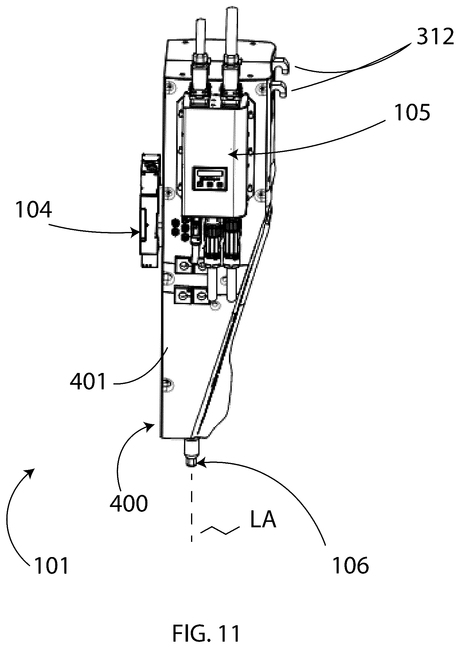 Patent US12318916 Figure 11 – Surface preparation end effector for industrial robot system and inspection and repair processes