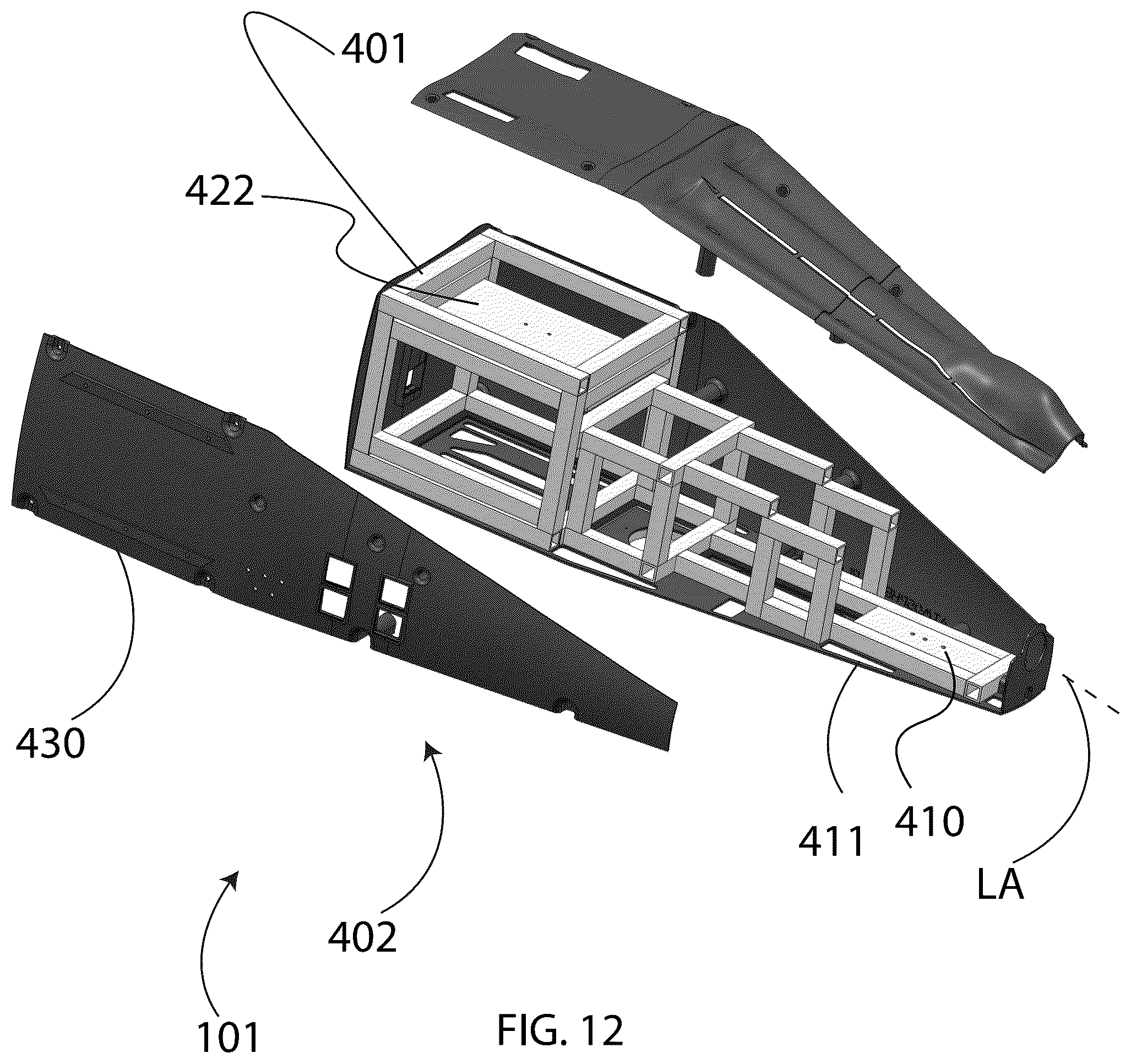 Patent US12318916 Figure 12 – Surface preparation end effector for industrial robot system and inspection and repair processes