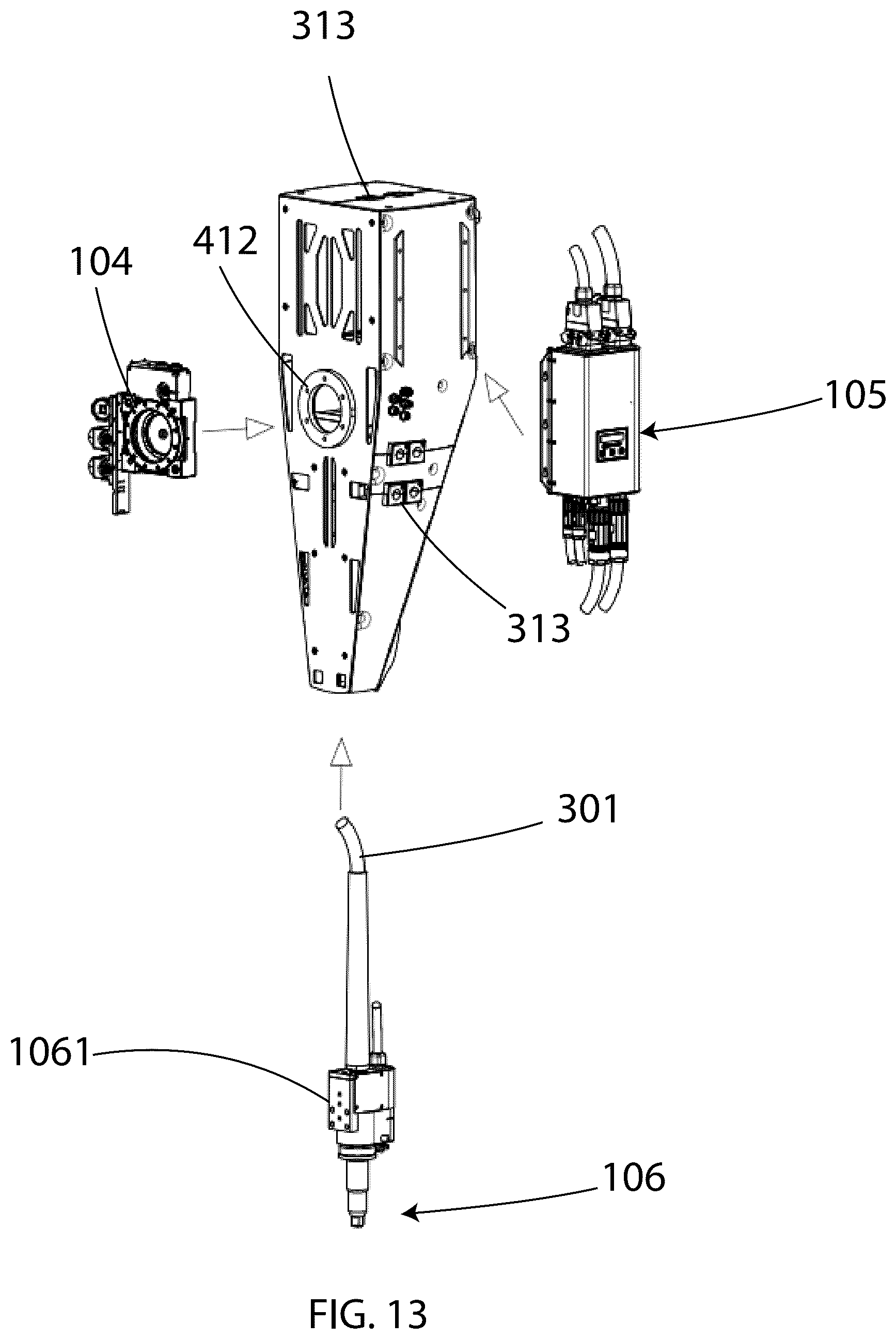 Patent US12318916 Figure 13 – Surface preparation end effector for industrial robot system and inspection and repair processes