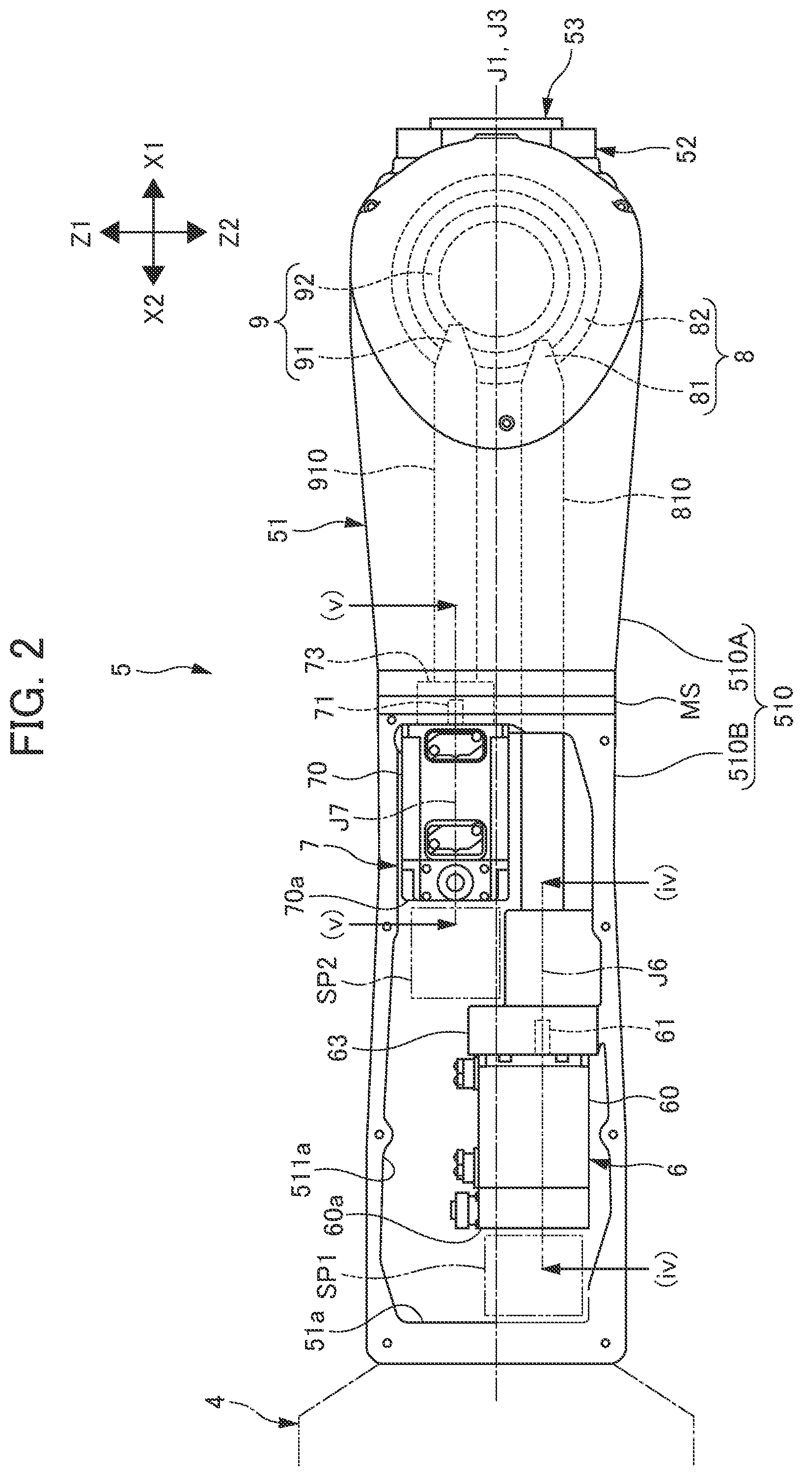 Patent US12318919 Figure 3 – Arm structure of industrial robot