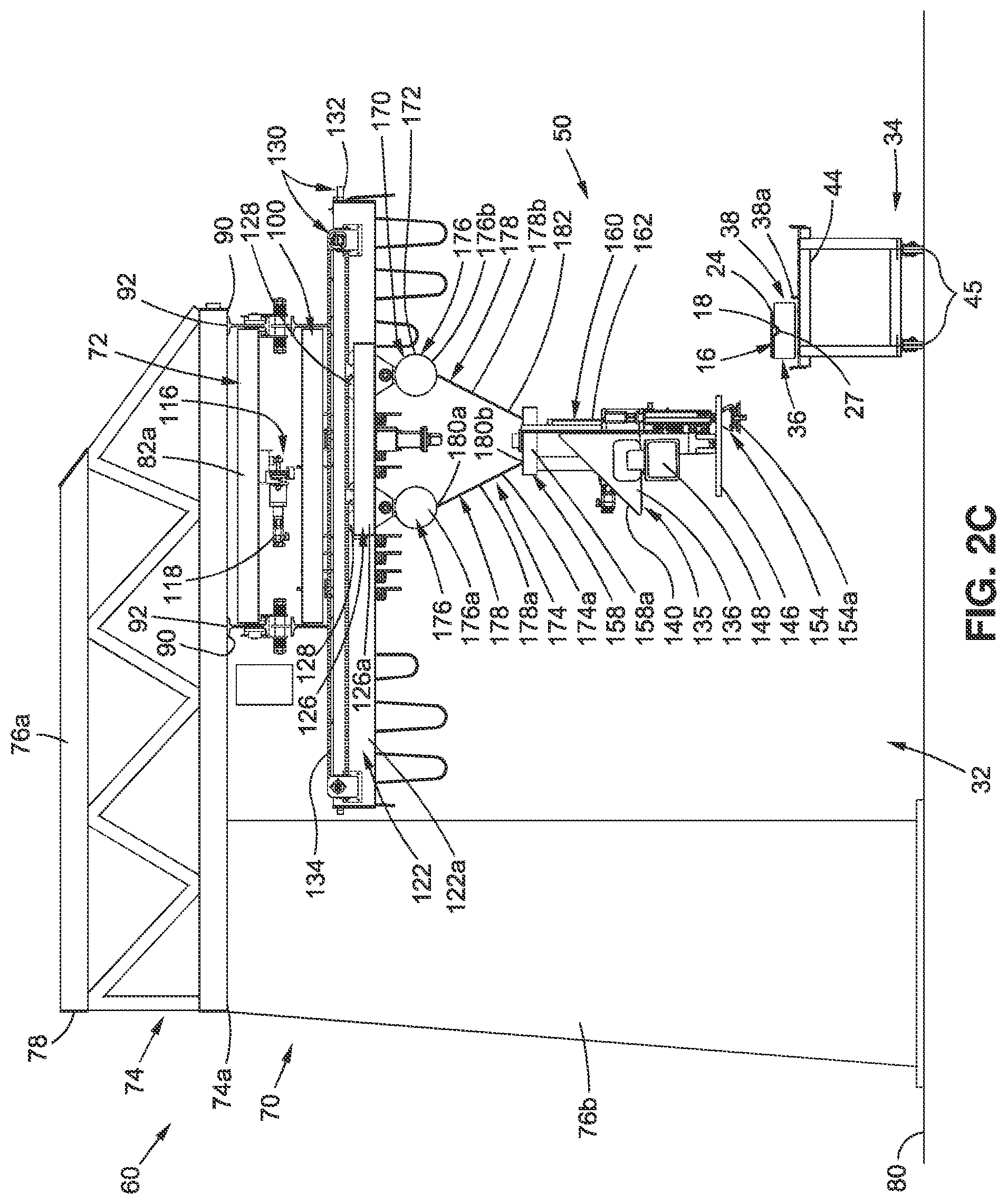 Patent US12318926 Figure 4 – Pick-and-place system and method for transferring and installing a contoured composite structure