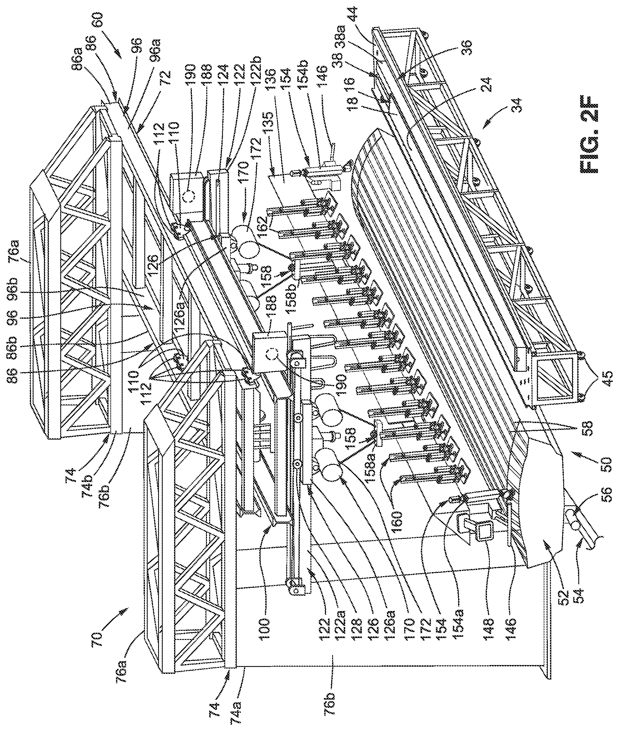 Patent US12318926 Figure 7 – Pick-and-place system and method for transferring and installing a contoured composite structure