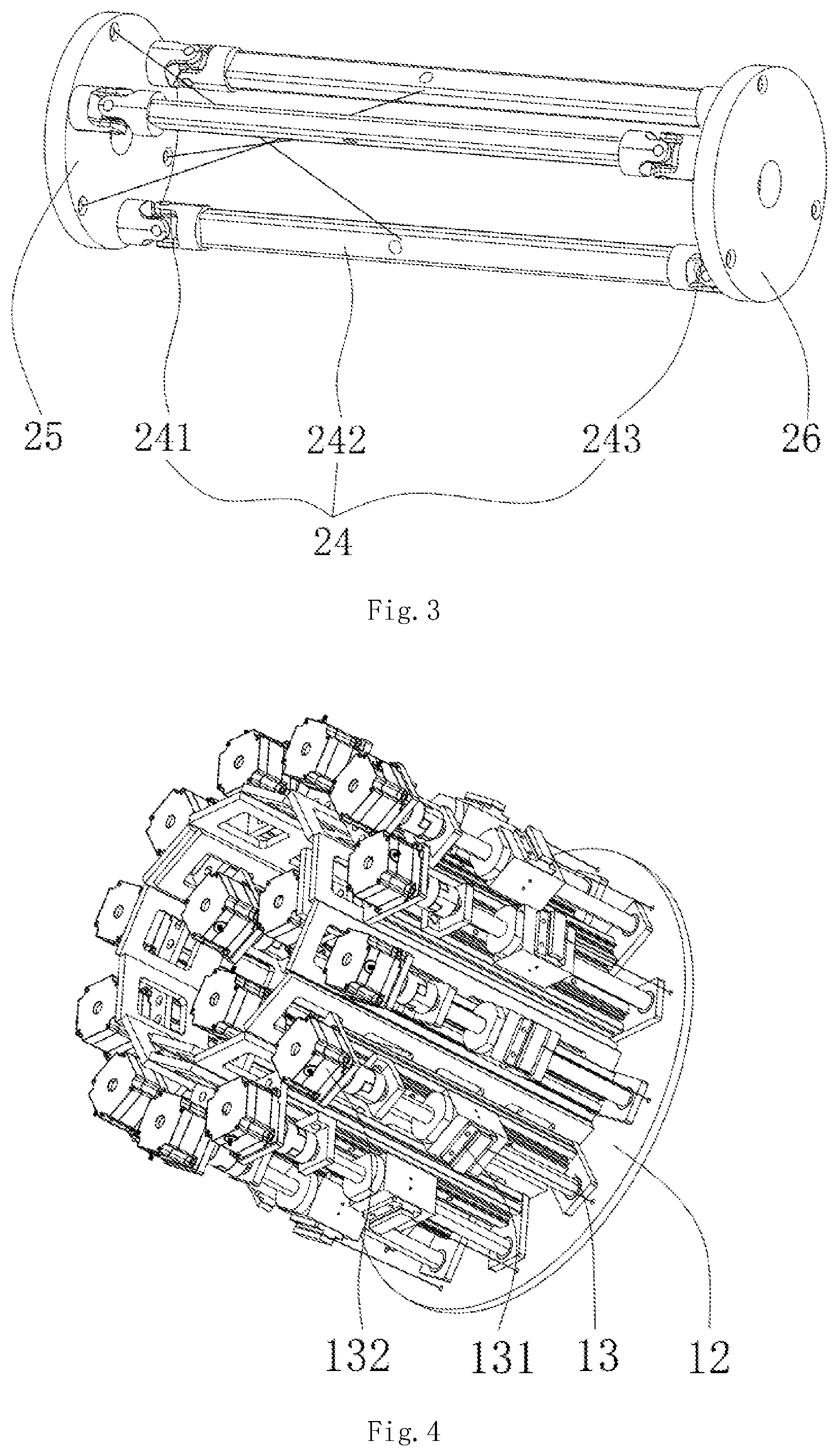 Patent US12318927 Figure 2 – High-accuracy snake arm with large load and long-distance radiation resistance