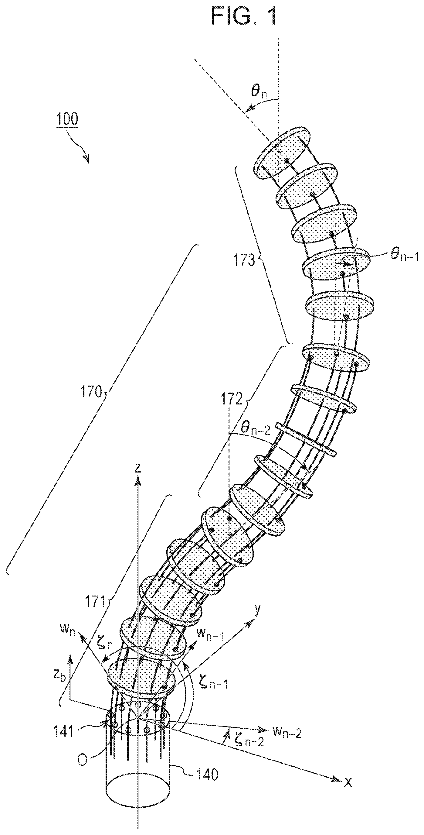 Patent US12318928 Figure 1 – Continuum robot control system and control method, and program