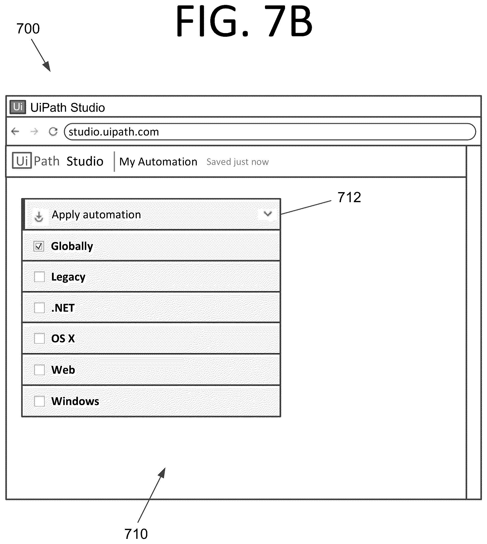 Patent US12318938 Figure 8 – Multi-target libraries, projects, and activities for robotic process automation