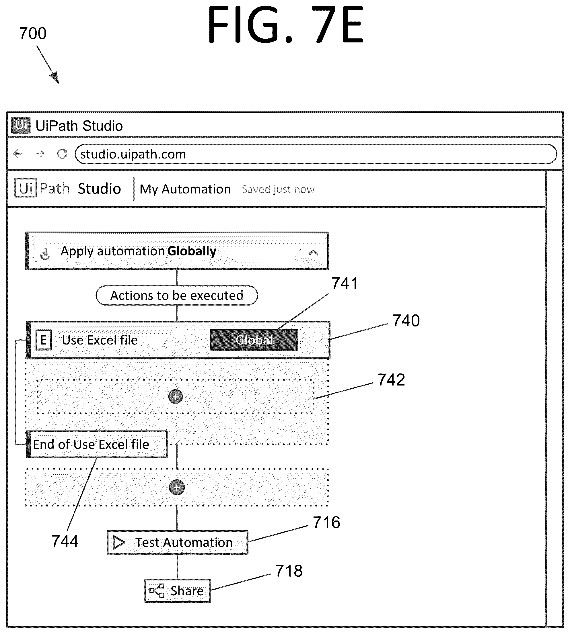 Patent US12318938 Figure 11 – Multi-target libraries, projects, and activities for robotic process automation