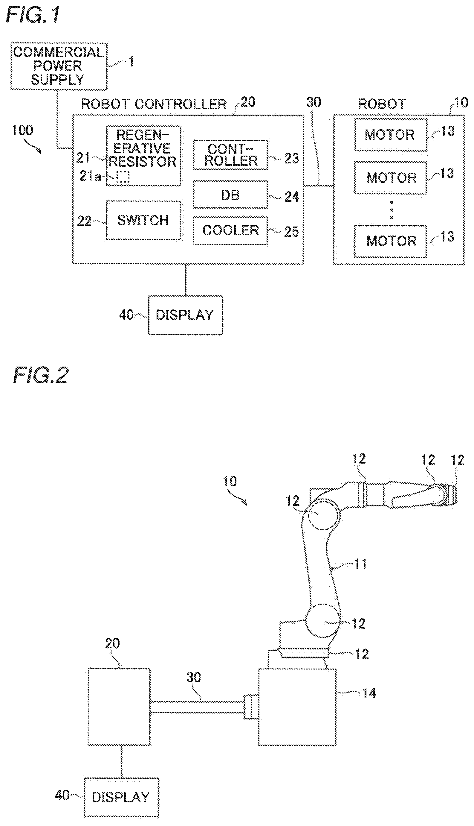 Patent US12318945 Figure 1 – Robot system and method for predicting life of regenerative resistor