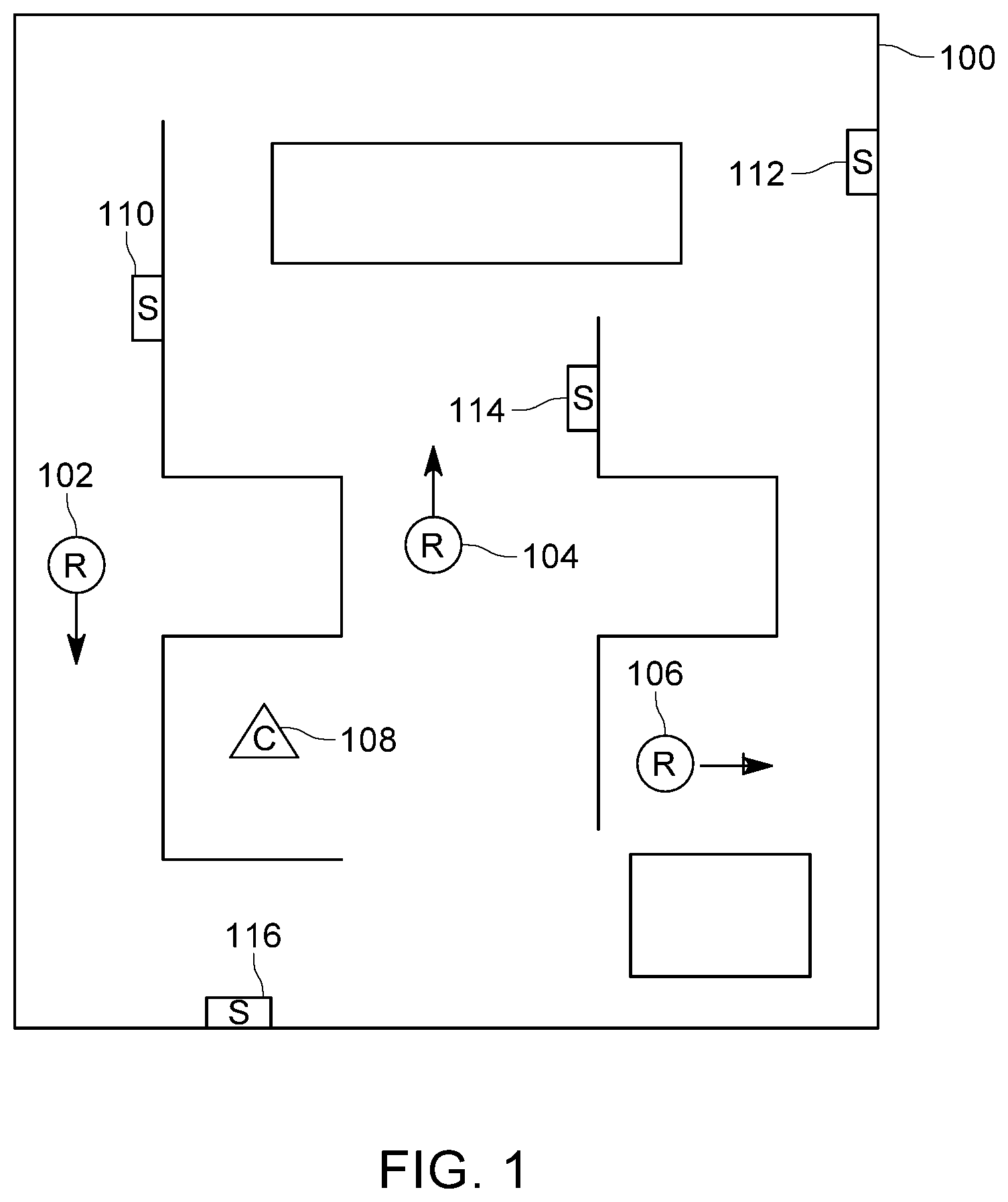 Patent US12318949 Figure 1 – Map-based framework for the integration of robots and smart devices