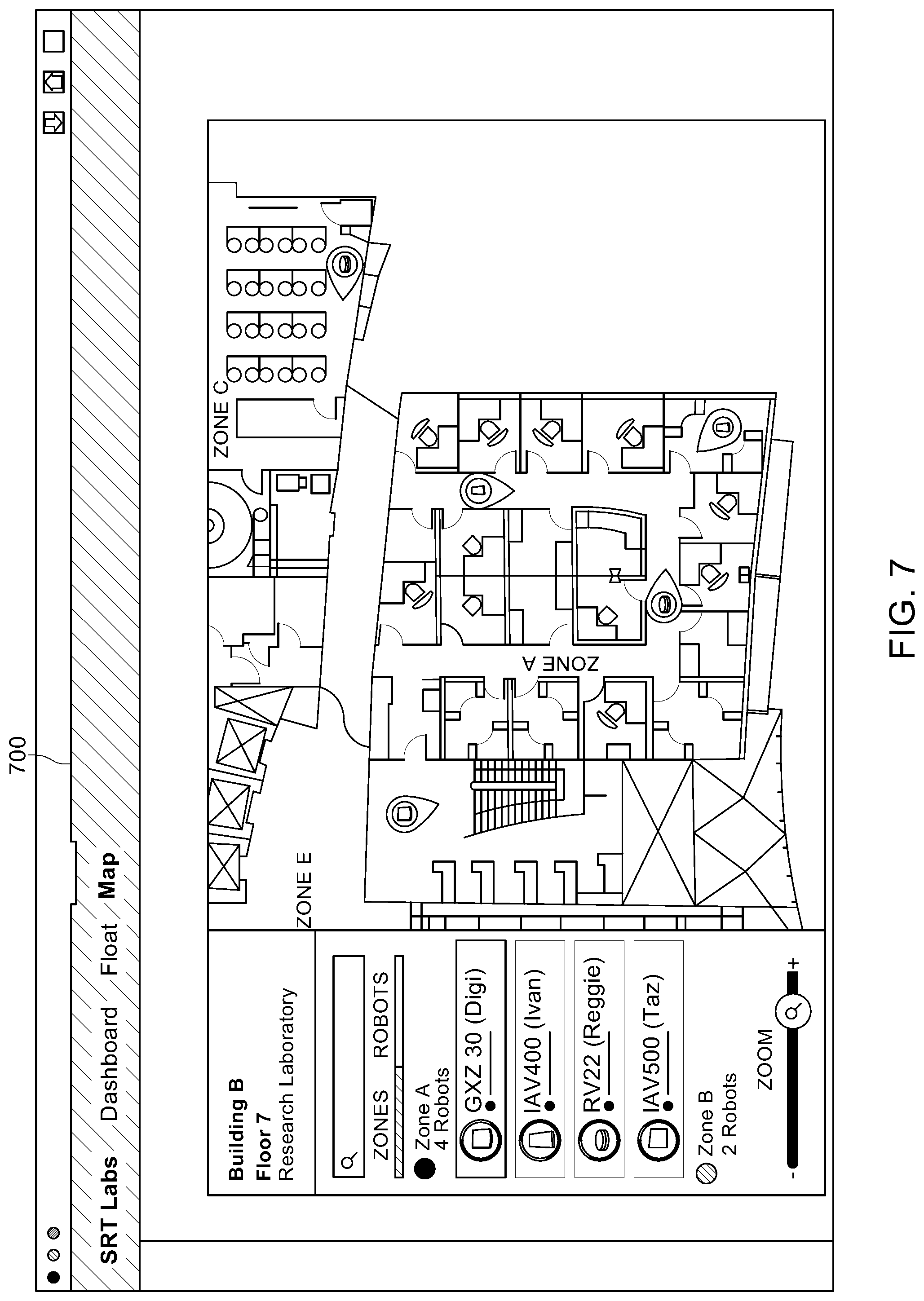 Patent US12318949 Figure 10 – Map-based framework for the integration of robots and smart devices