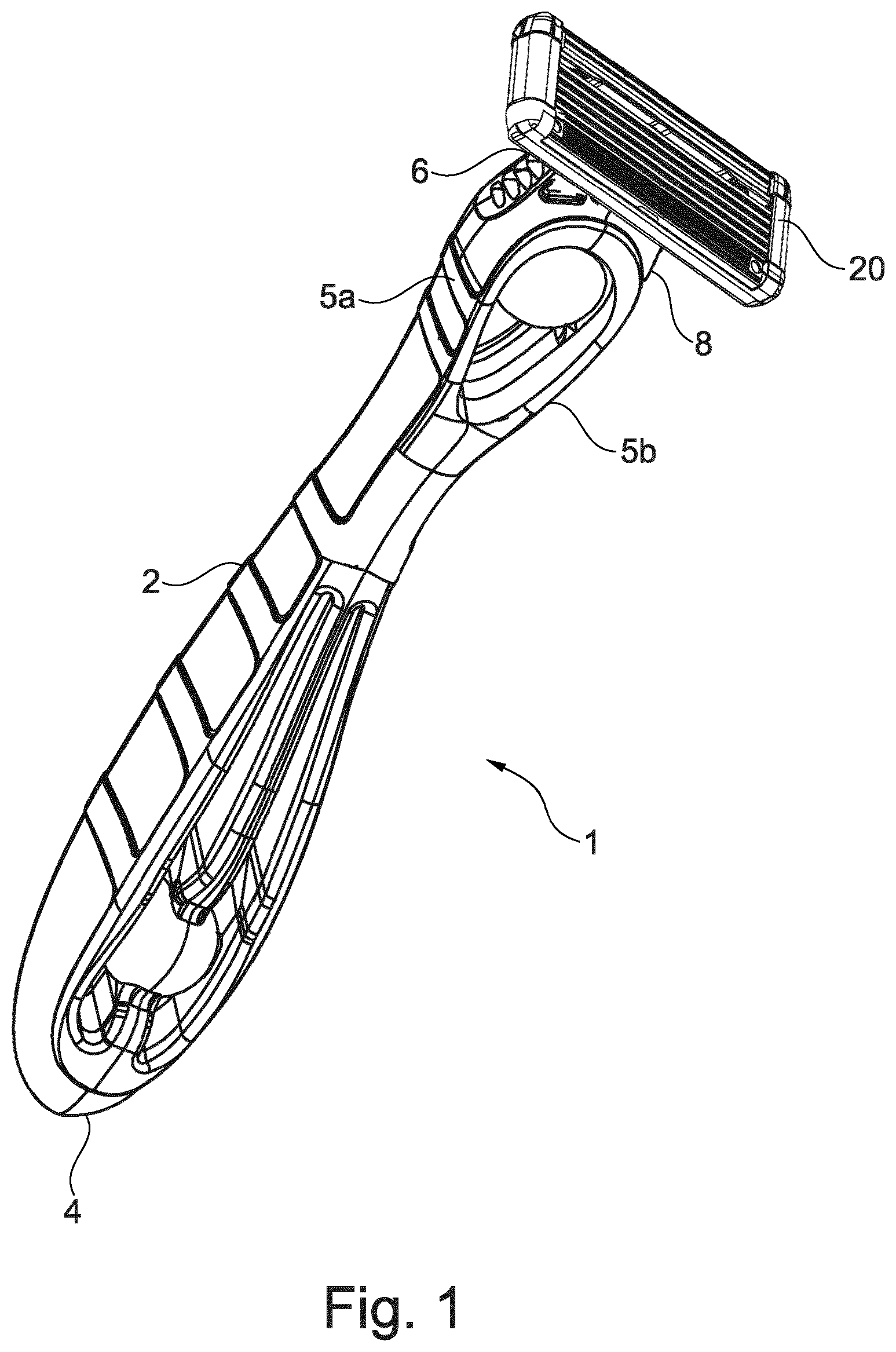 Patent US12318954 Figure 1 – Razor cartridge