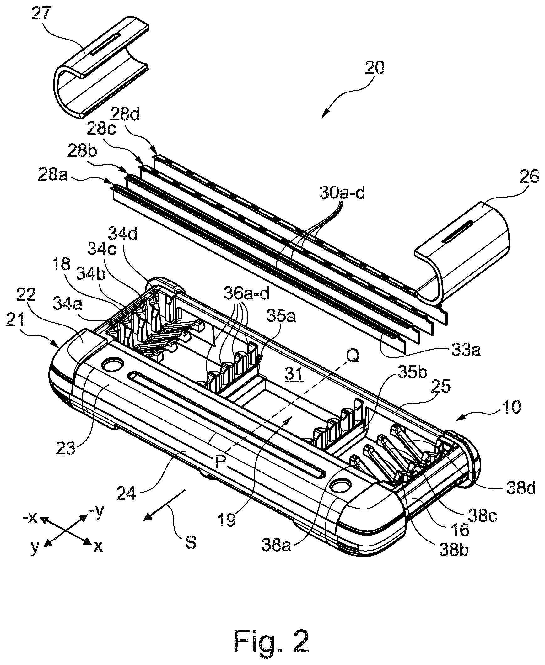 Patent US12318954 Figure 2 – Razor cartridge