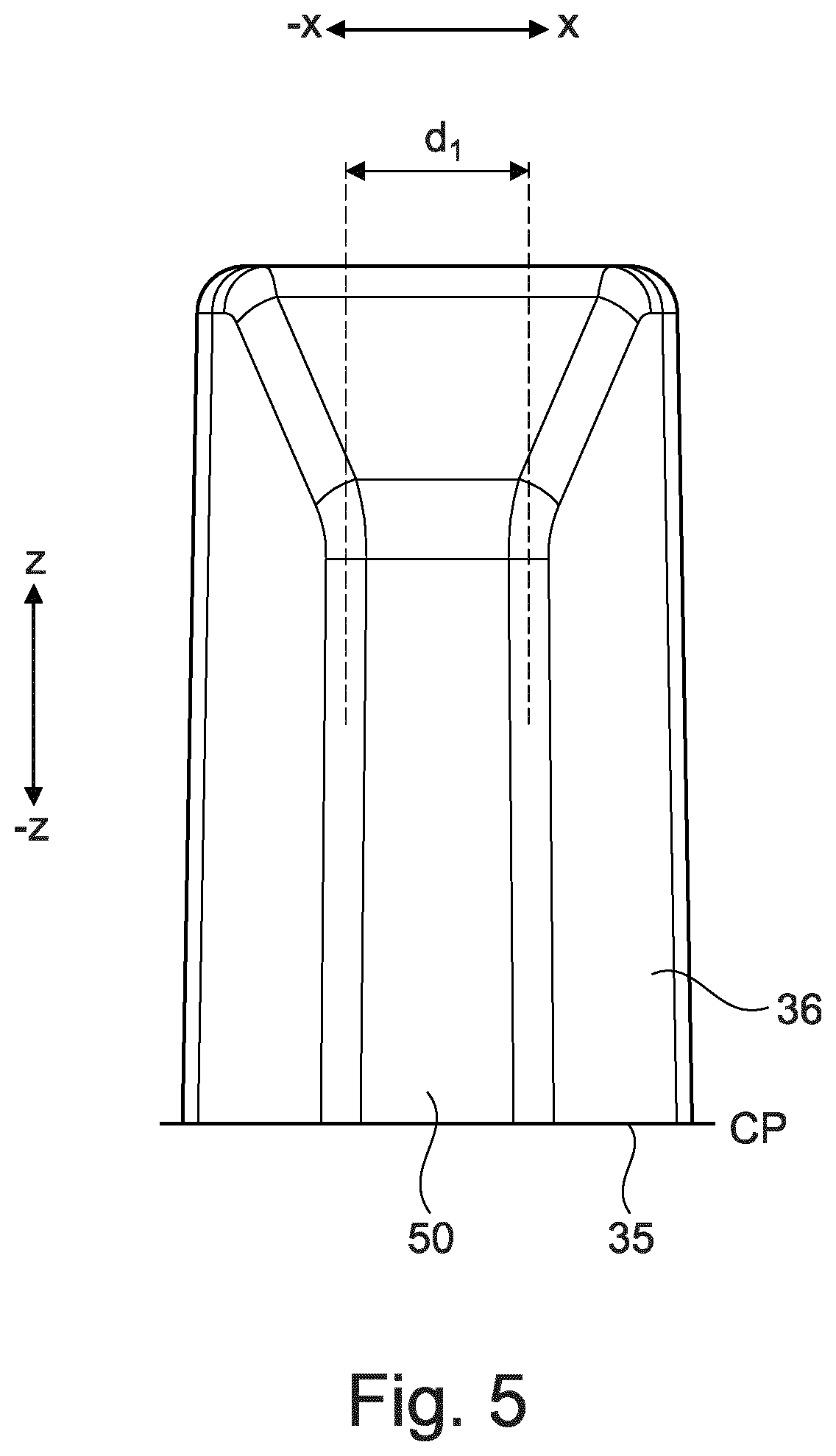 Patent US12318954 Figure 5 – Razor cartridge