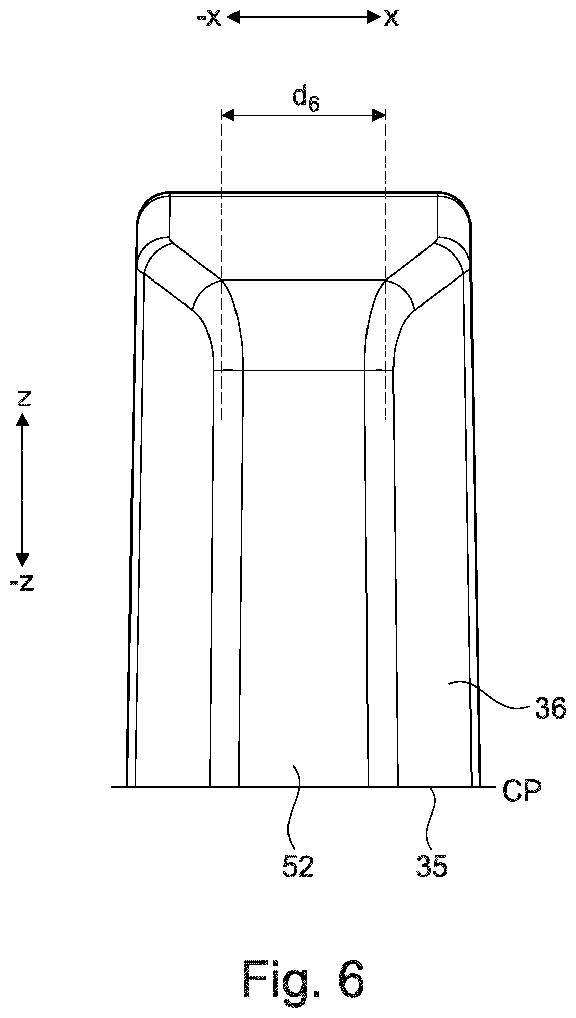 Patent US12318954 Figure 6 – Razor cartridge