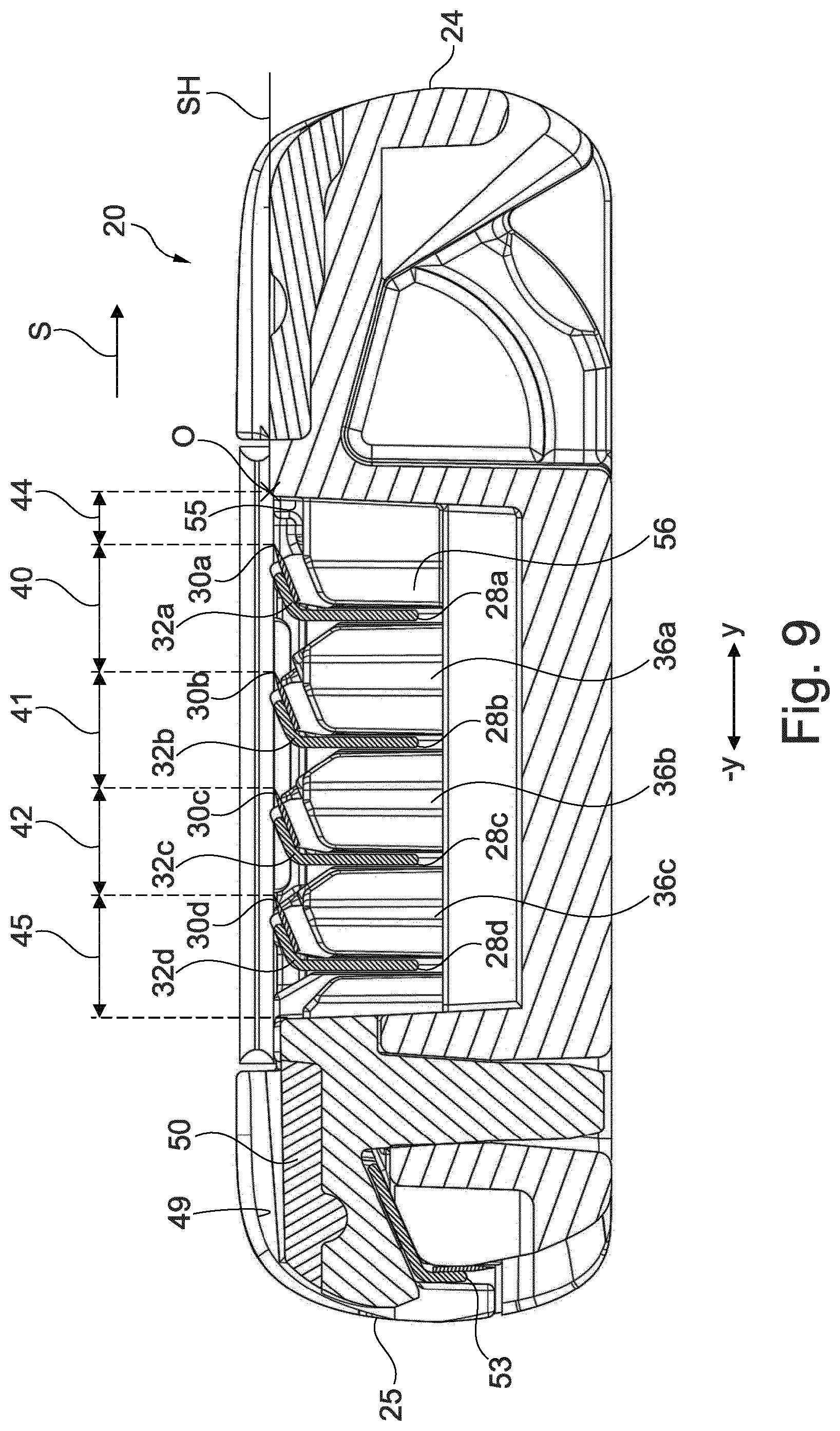 Patent US12318954 Figure 10 – Razor cartridge