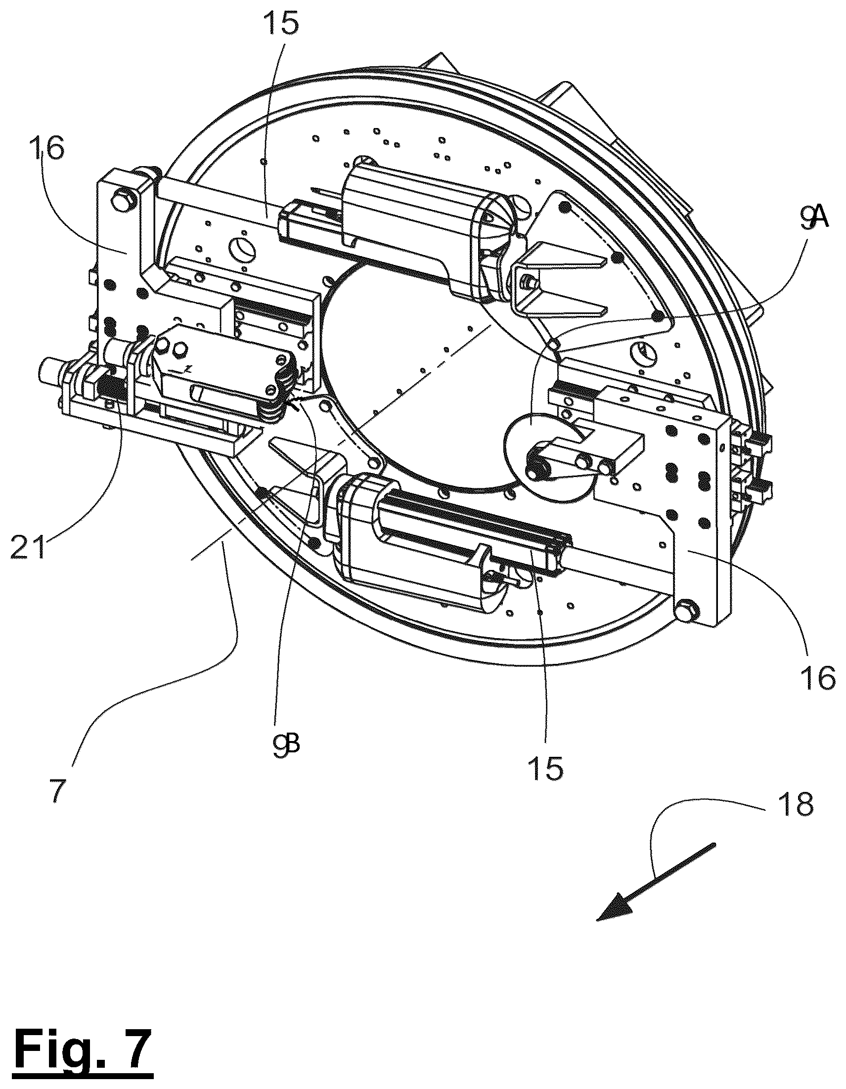 Patent US12318957 Figure 7 – Device and method for cutting an extruded pipe to length