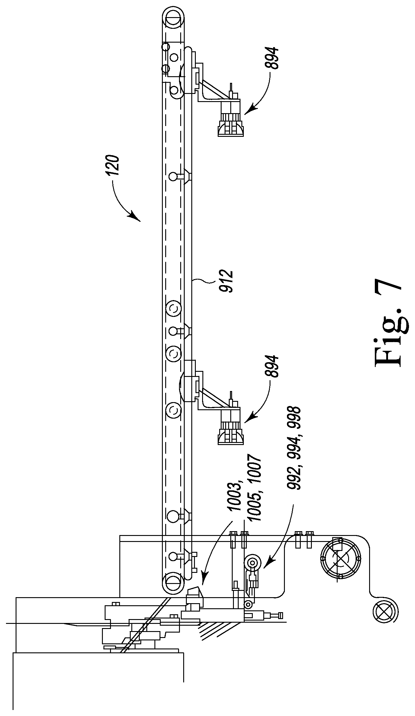 Patent US12318958 Figure 9 – High speed slicing machine