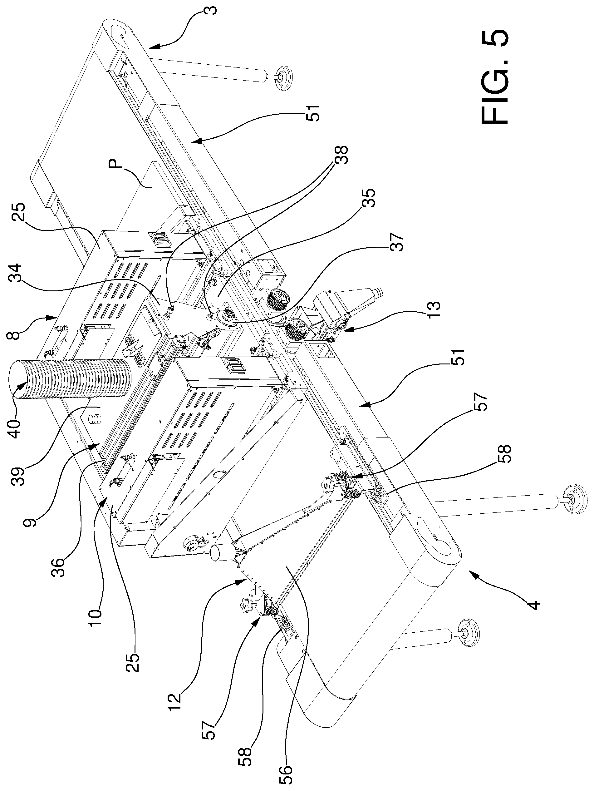 Patent US12318962 Figure 5 – Machine and method for decorating items with granular materials