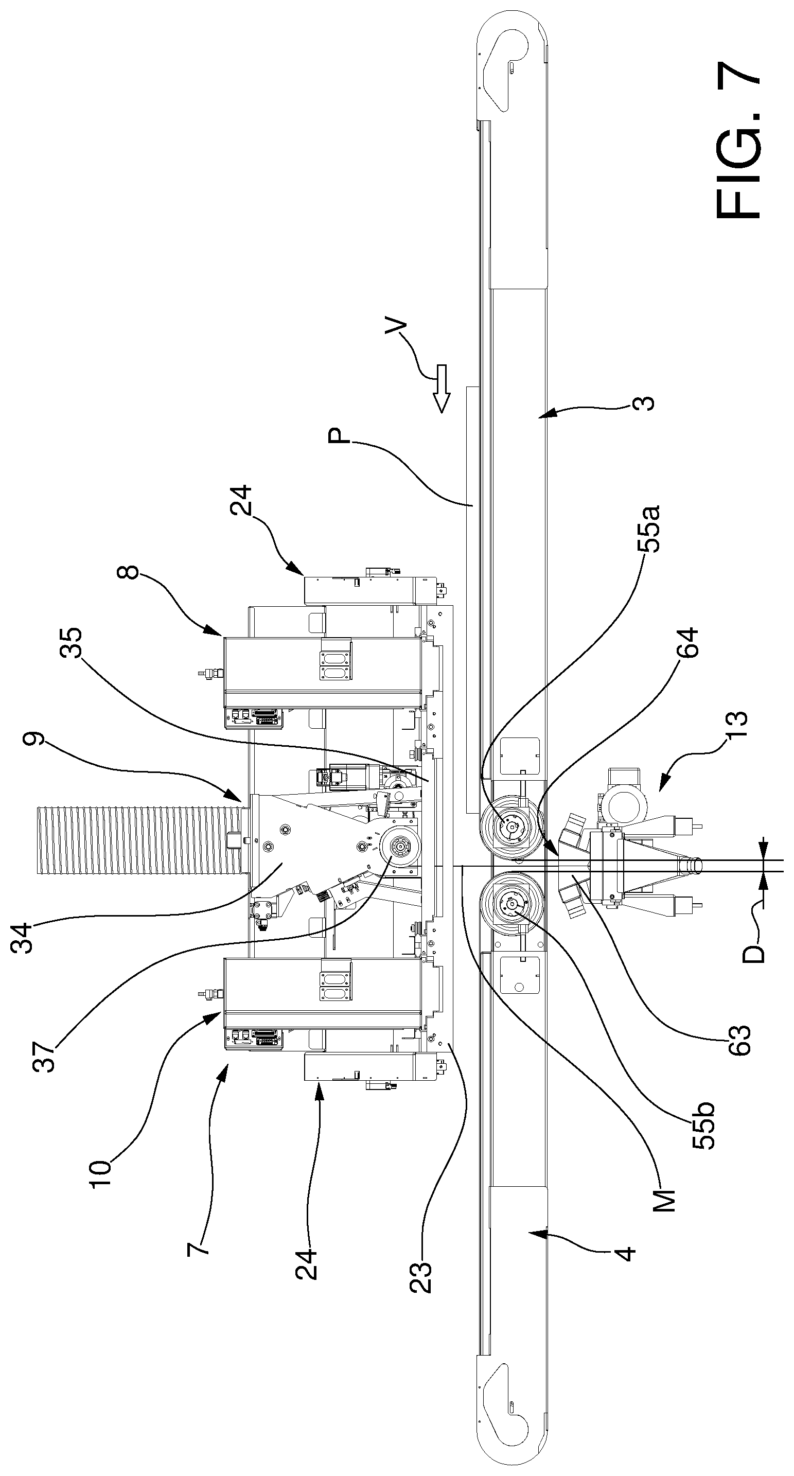 Patent US12318962 Figure 7 – Machine and method for decorating items with granular materials