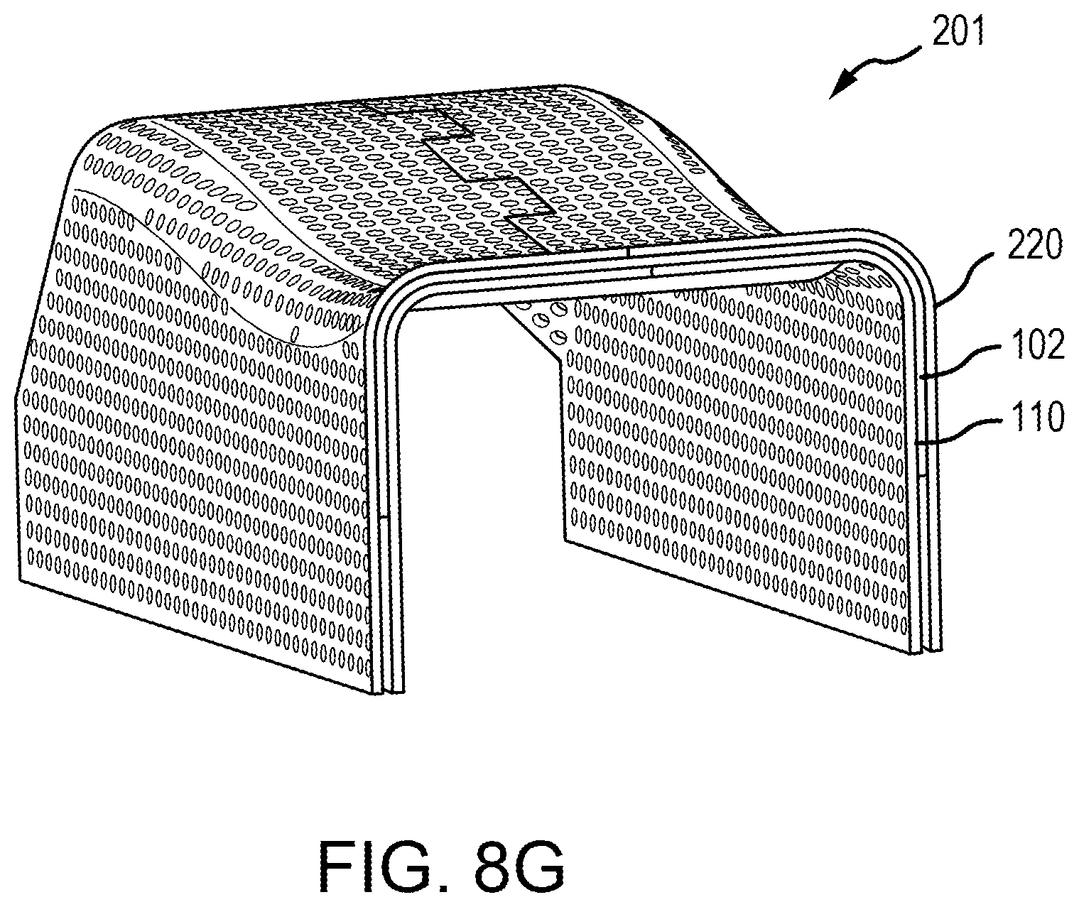 Patent US12318964 Figure 8 – Conformable tooling systems and methods for complex contour composite preforms