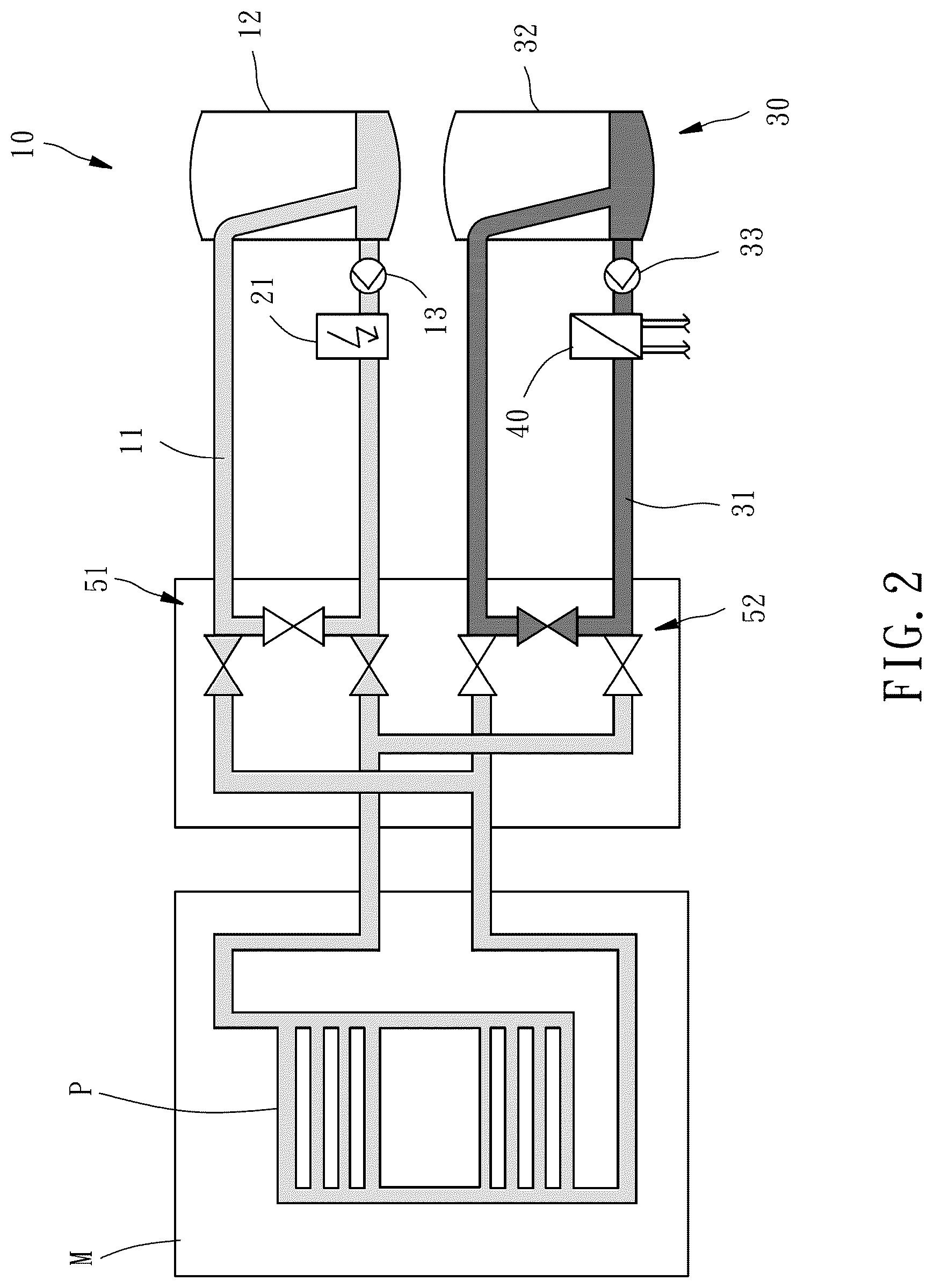 Patent US12318970 Figure 2 – High-efficiency mold temperature control system