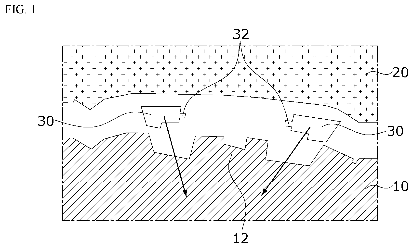 Patent US12318976 — Mold for manufacturing crash pad and crash pad assembly manufactured by the same — Figure 1