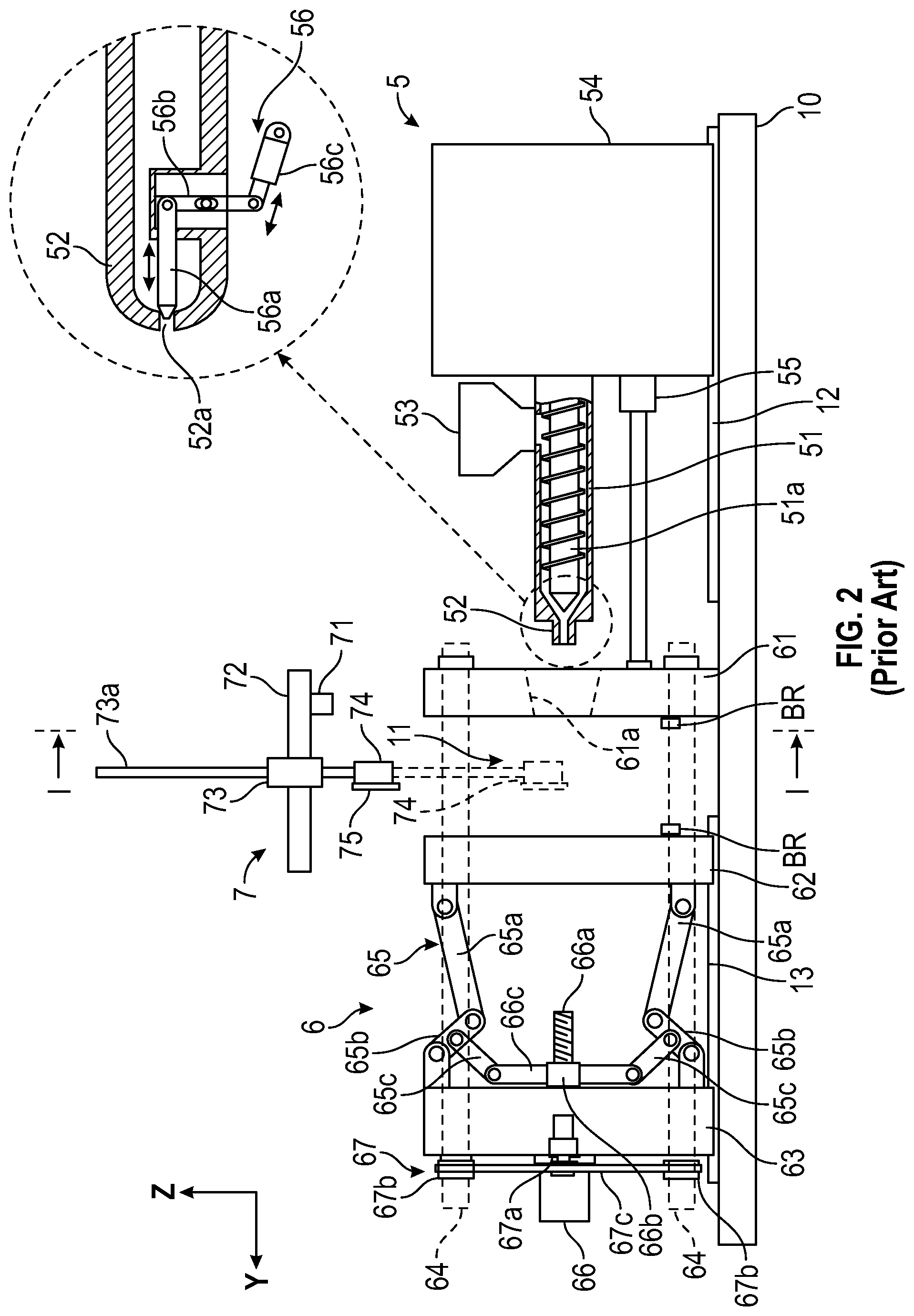 Patent US12318981 Figure 2 – Conveyance apparatus for conveying mold