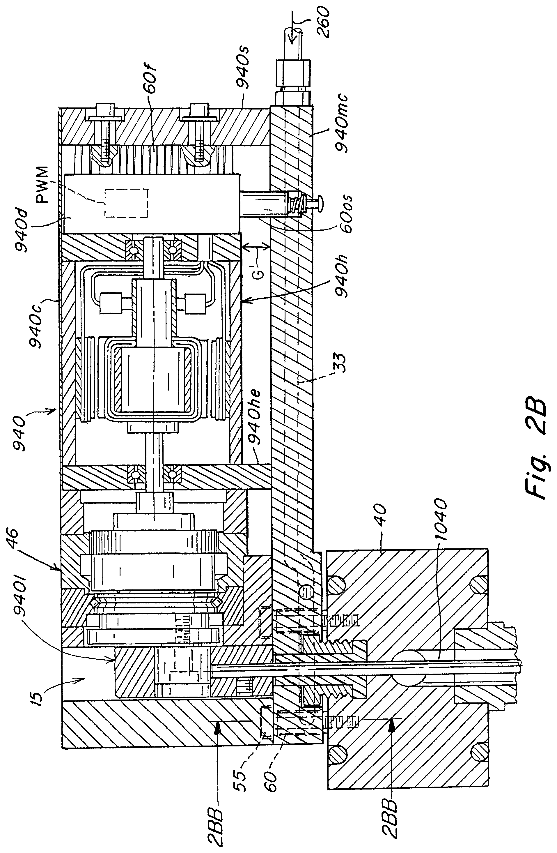 Patent US12318983 Figure 6 – Injection molding apparatus with cooled integrated actuator electronic drive