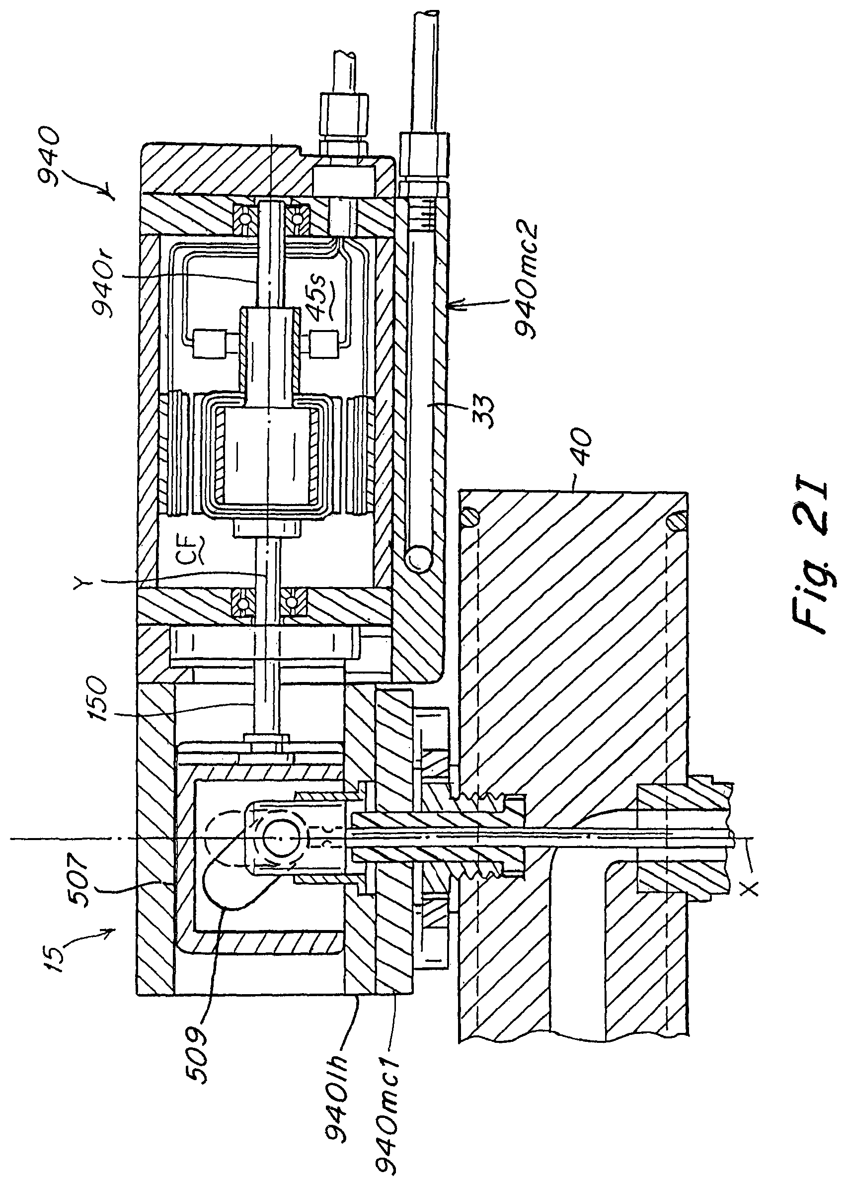 Patent US12318983 Figure 13 – Injection molding apparatus with cooled integrated actuator electronic drive