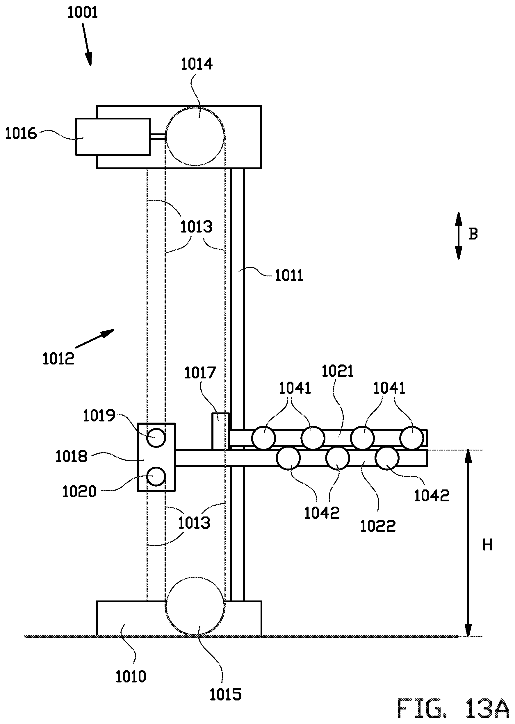 Patent US12318986 Figure 10 – Festooner and method for buffering a strip