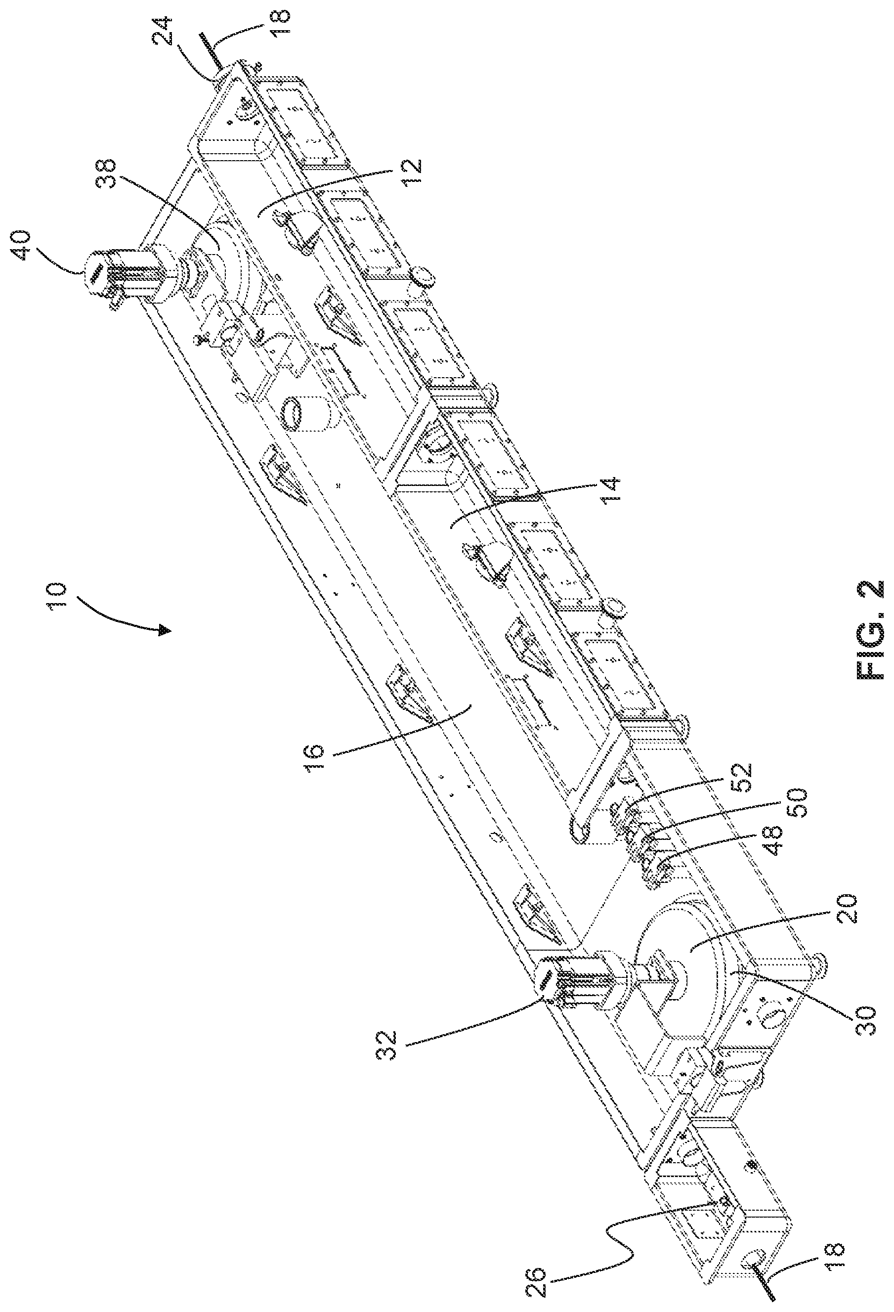 Patent US12318988 Figure 2 – Multi pass extrudate cooling tank and method